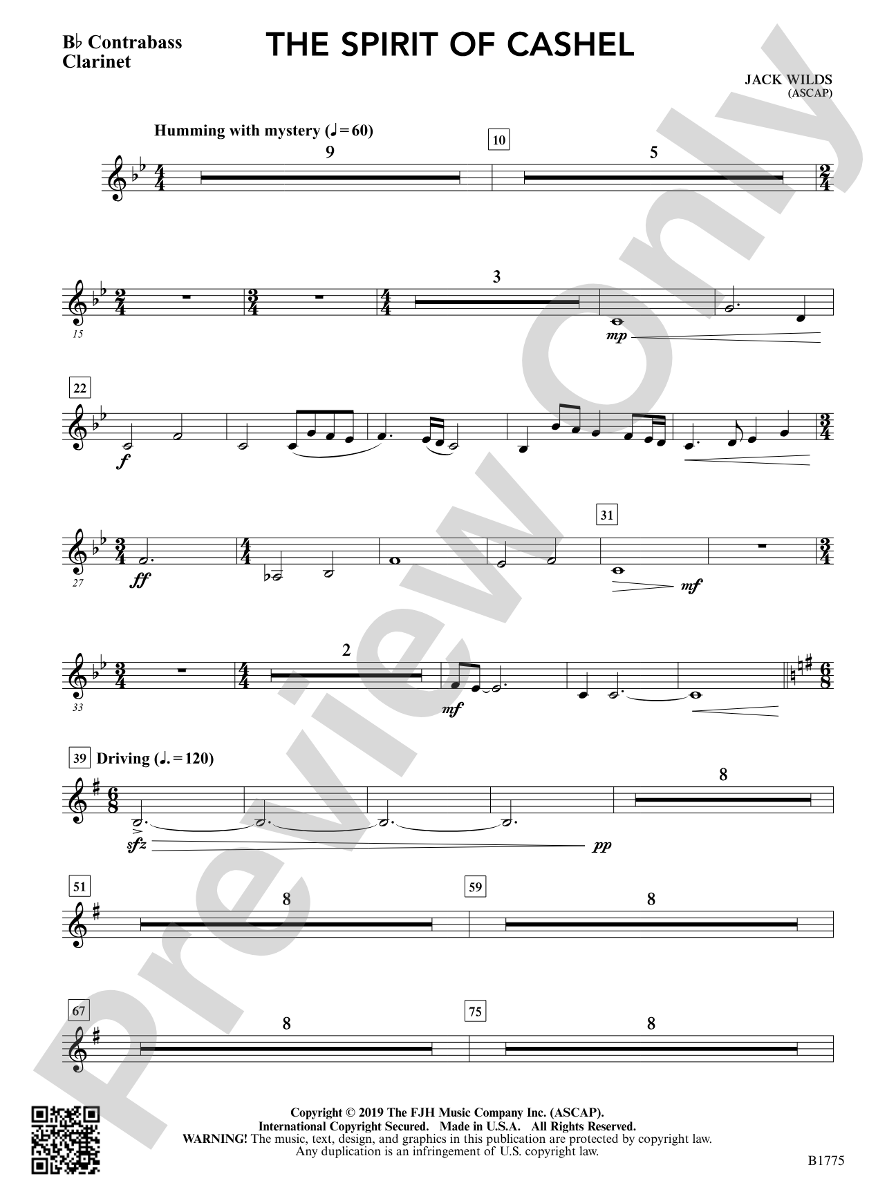The Spirit of Cashel: B-flat Contrabass Clarinet