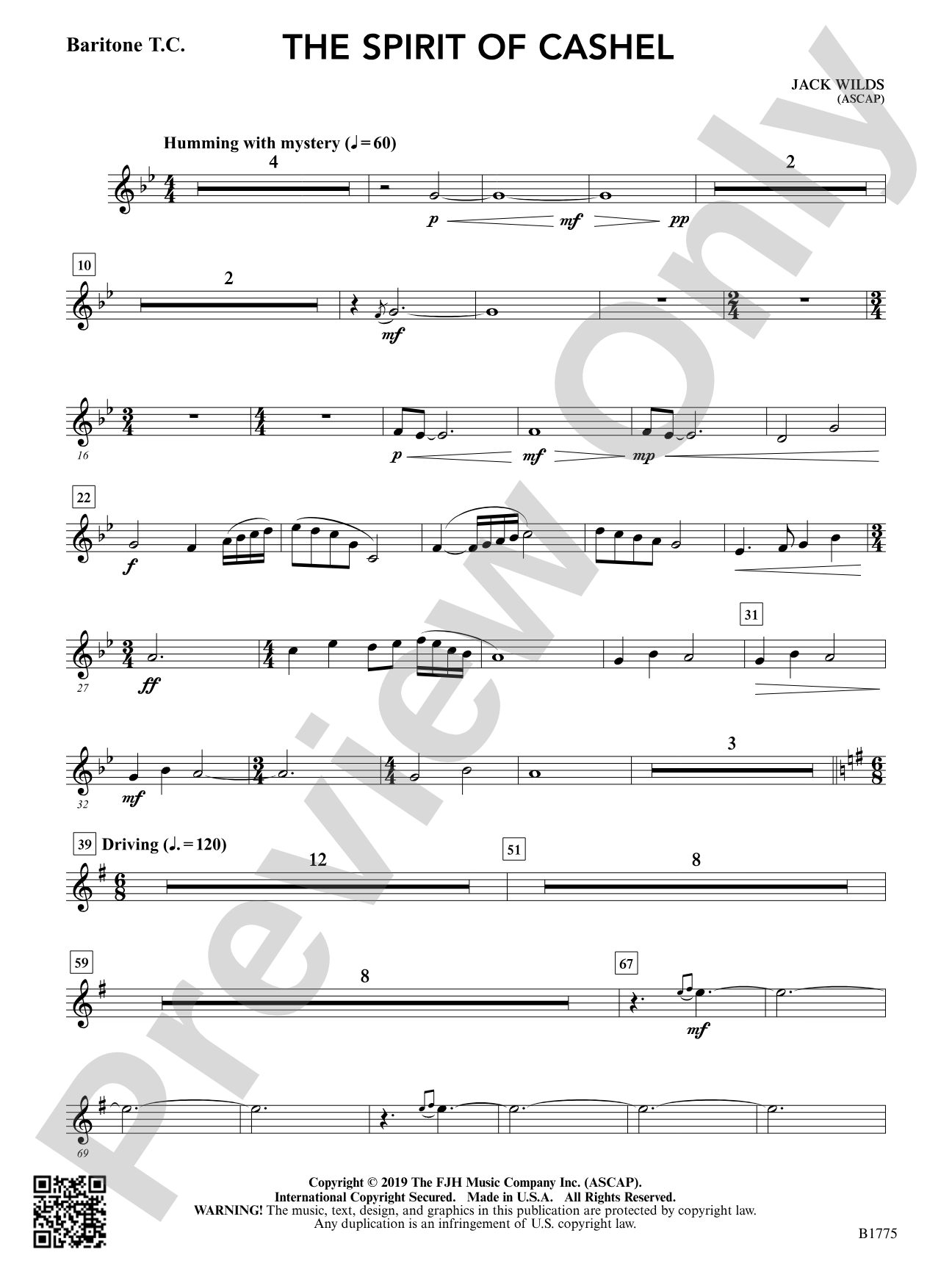 The Spirit of Cashel: Baritone T.C.