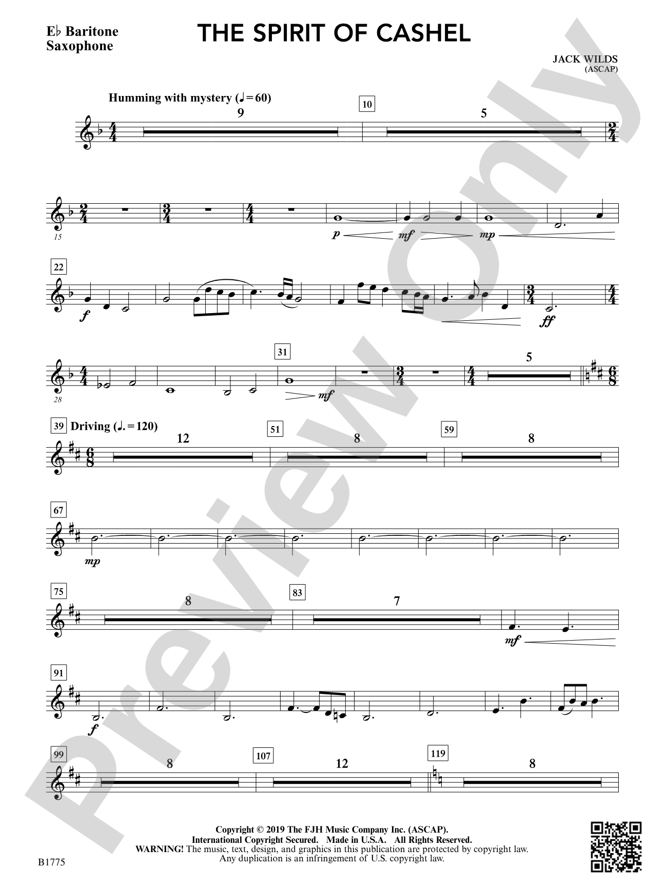 The Spirit of Cashel: E-flat Baritone Saxophone