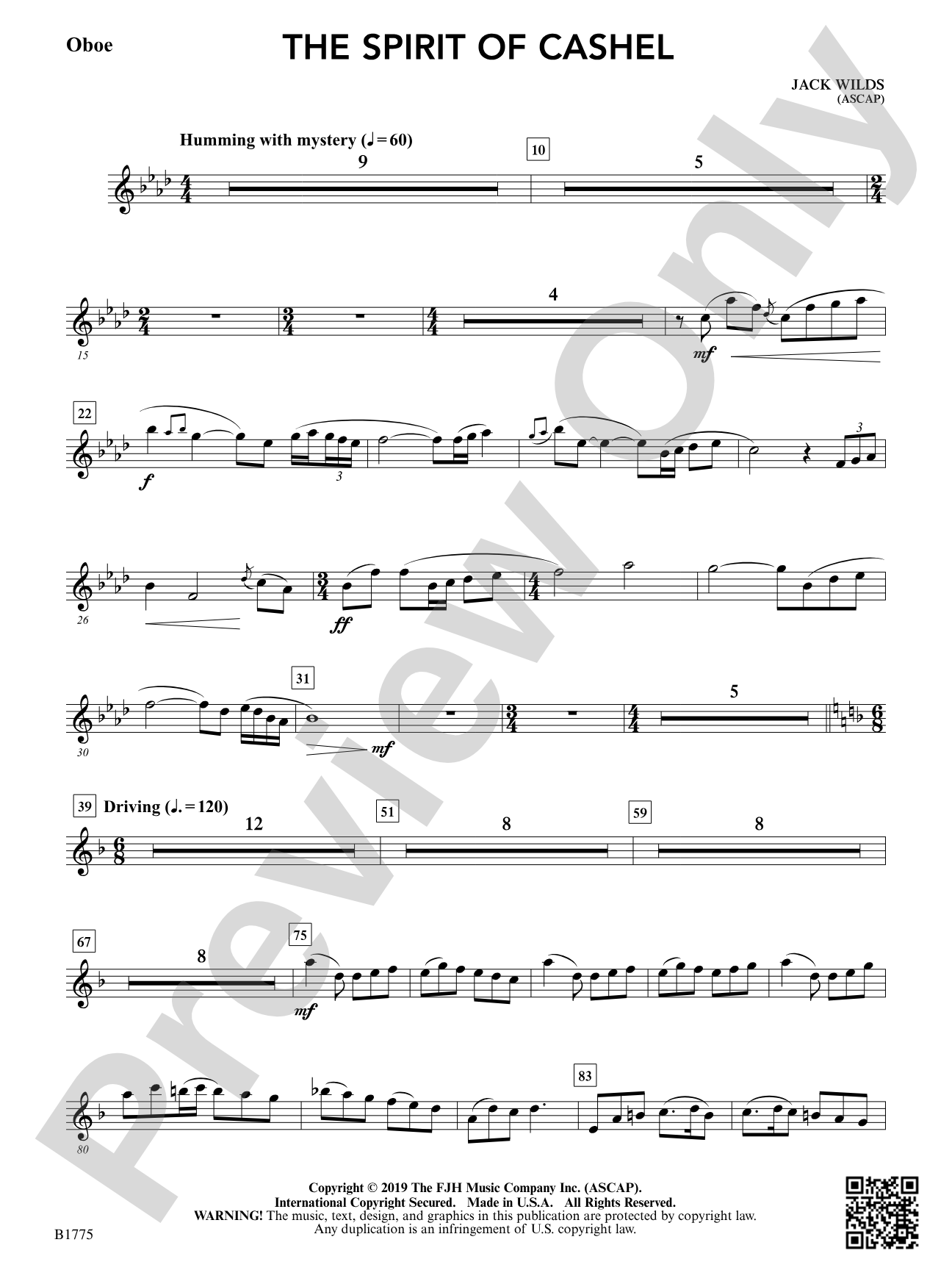 The Spirit of Cashel: Oboe
