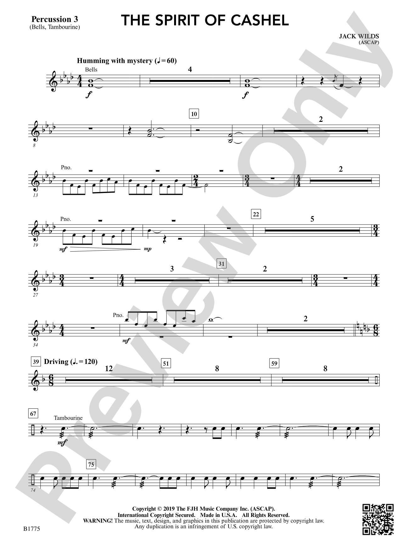 The Spirit of Cashel: Percussion 3