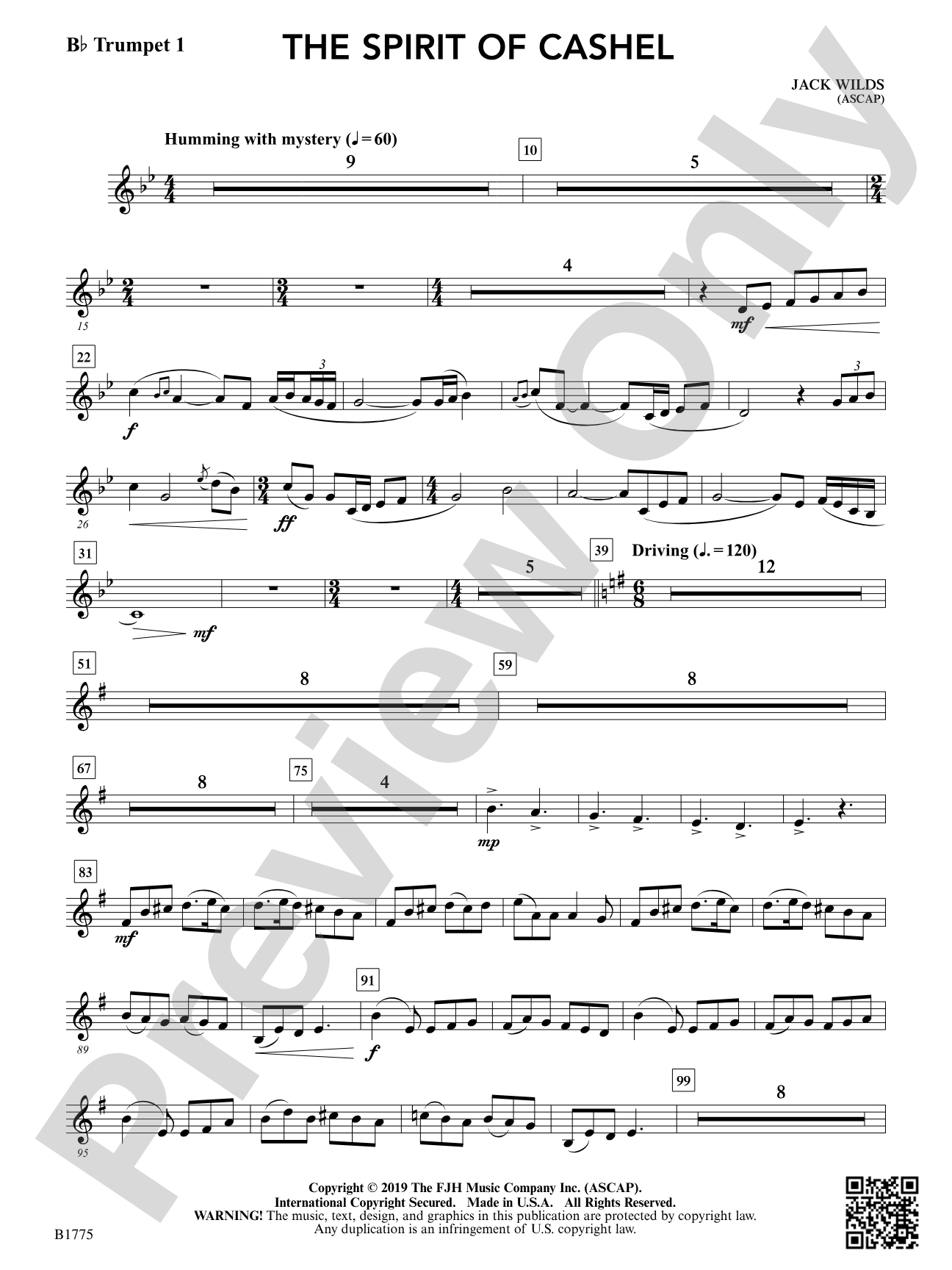 The Spirit of Cashel: B-flat Trumpet 1