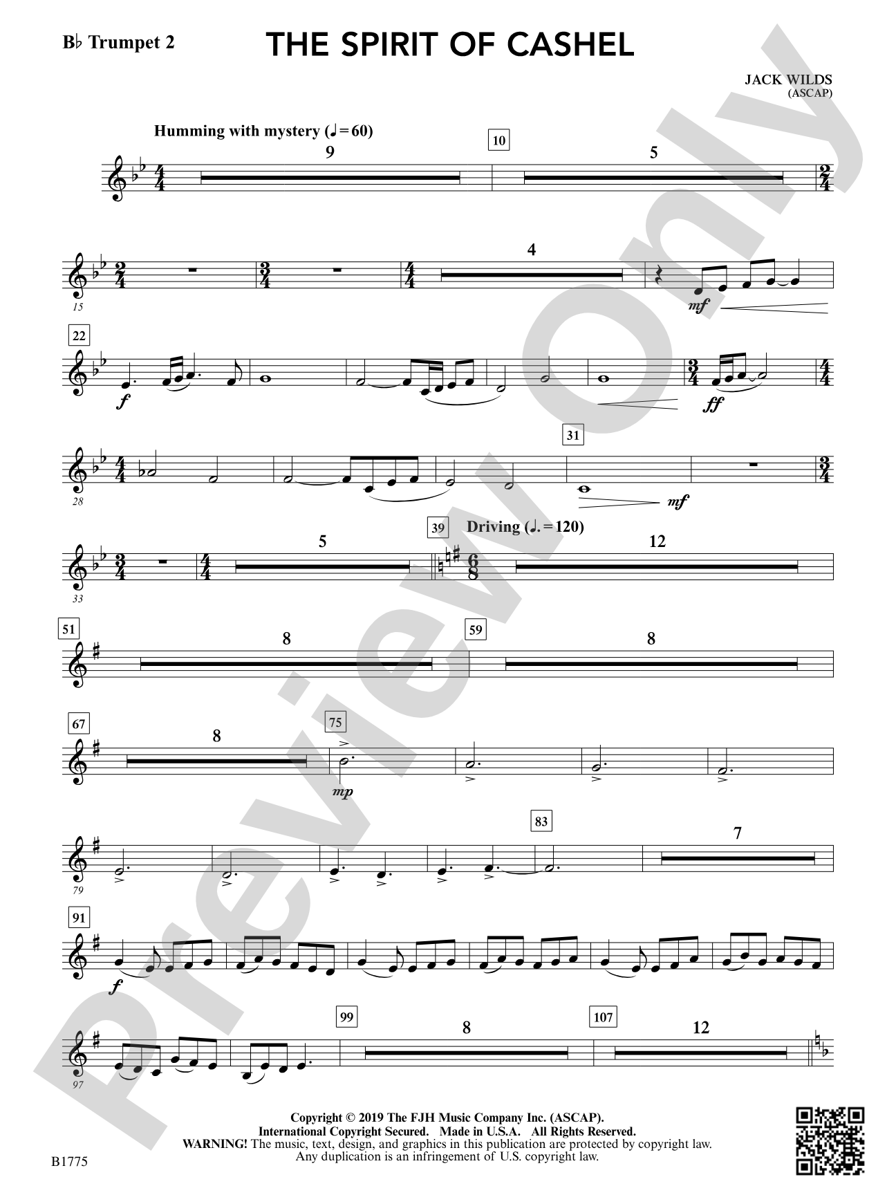 The Spirit of Cashel: B-flat Trumpet 2