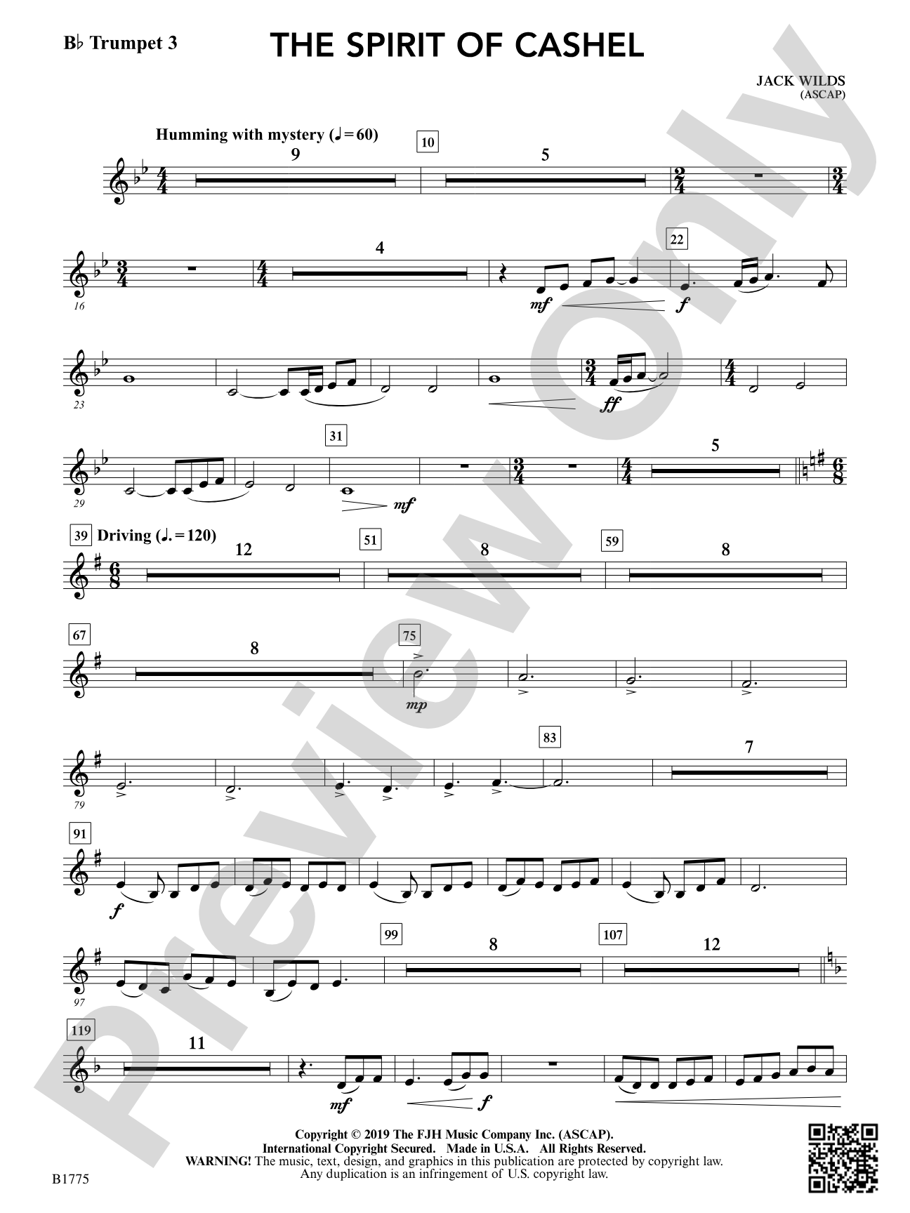 The Spirit of Cashel: B-flat Trumpet 3