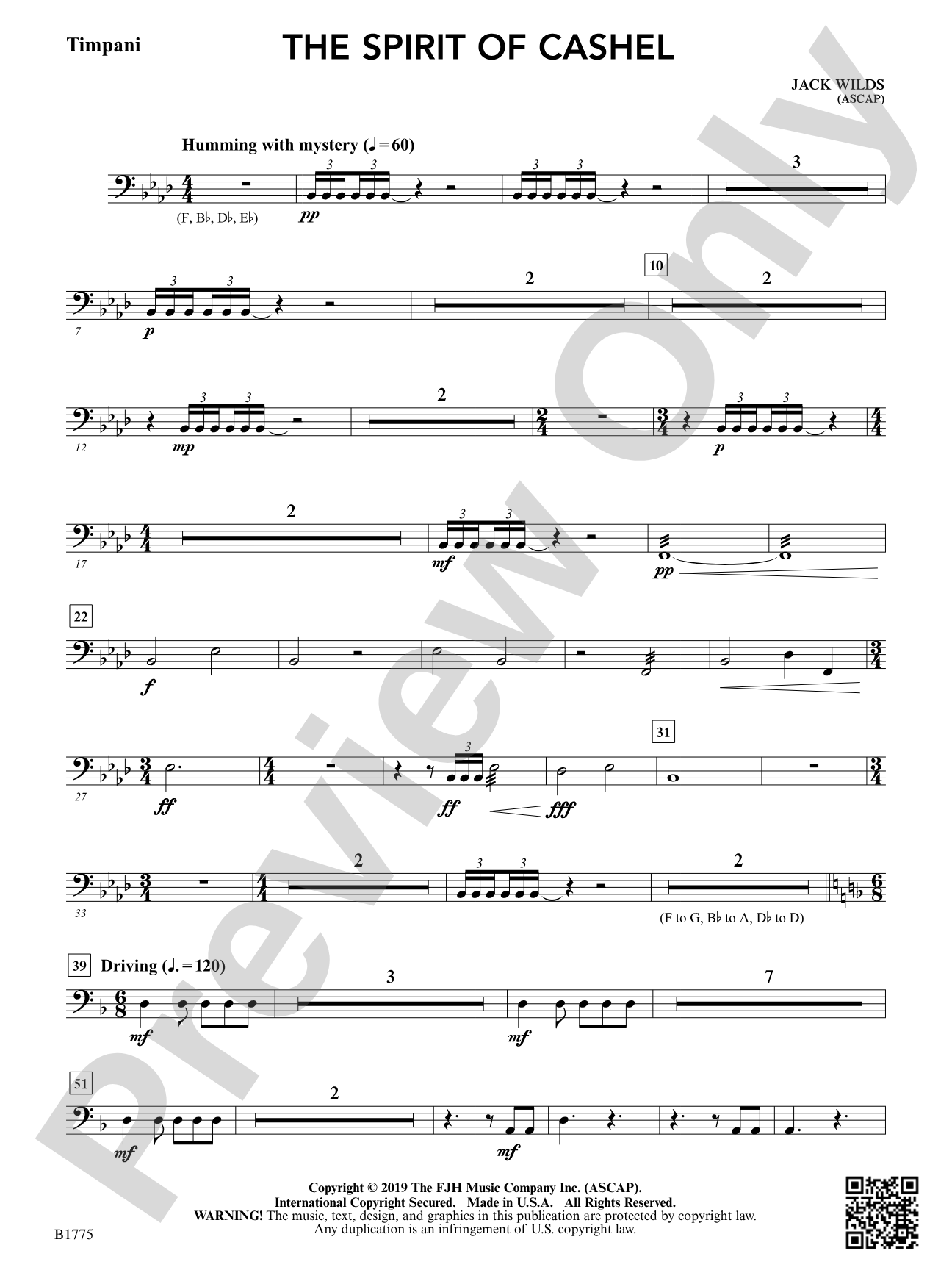 The Spirit of Cashel: Timpani