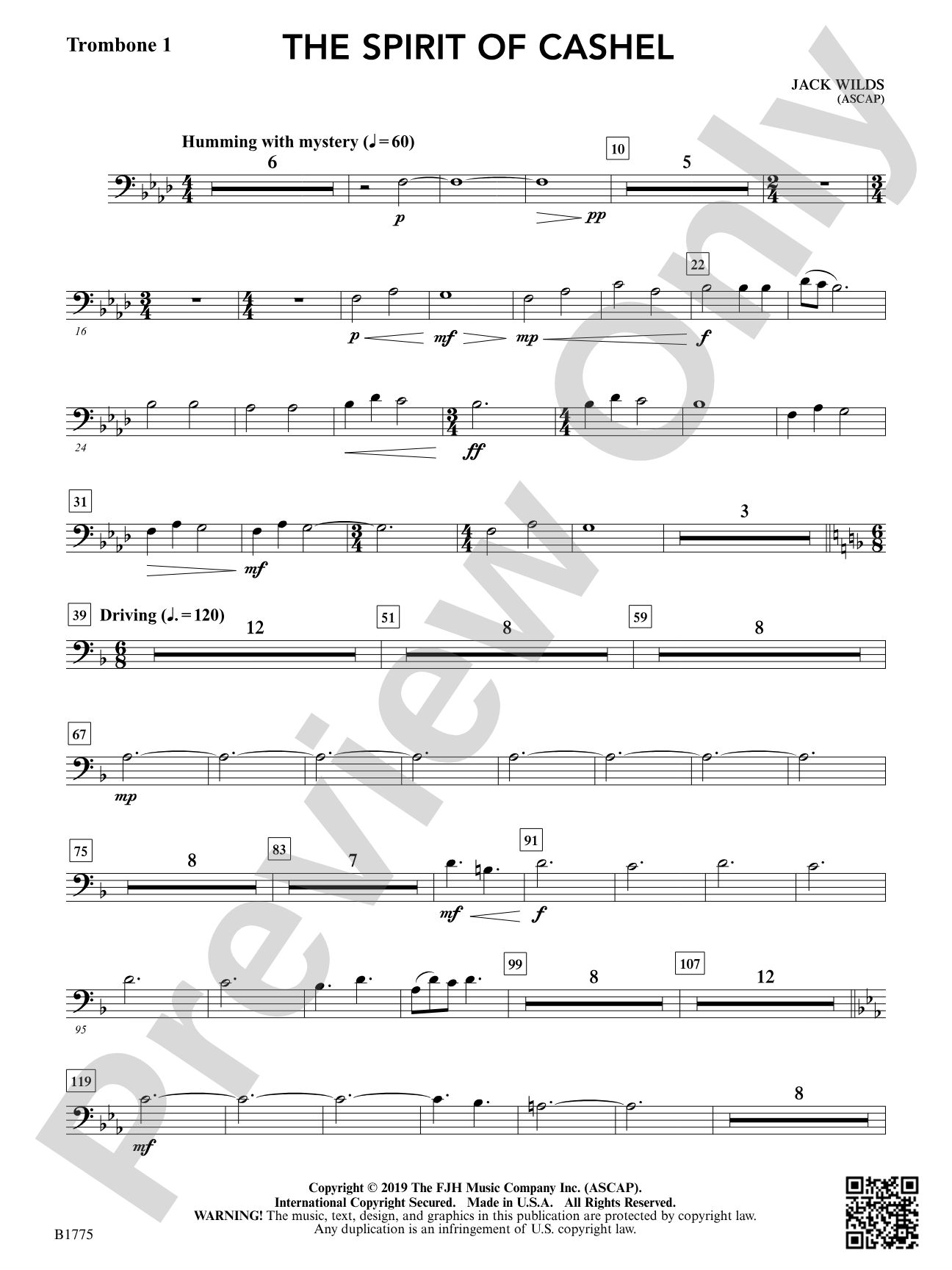 The Spirit of Cashel: Trombone 1