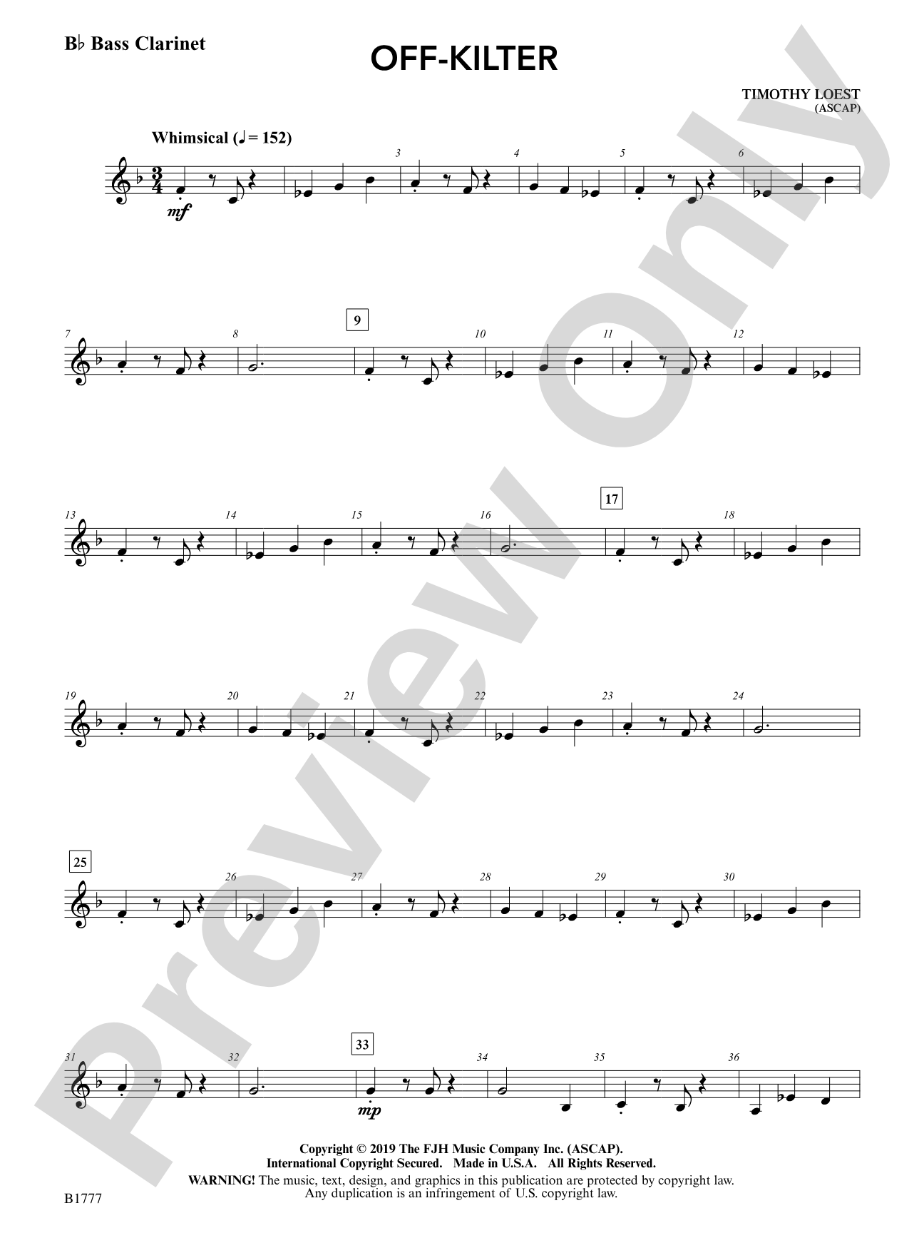 Off-Kilter: B-flat Bass Clarinet