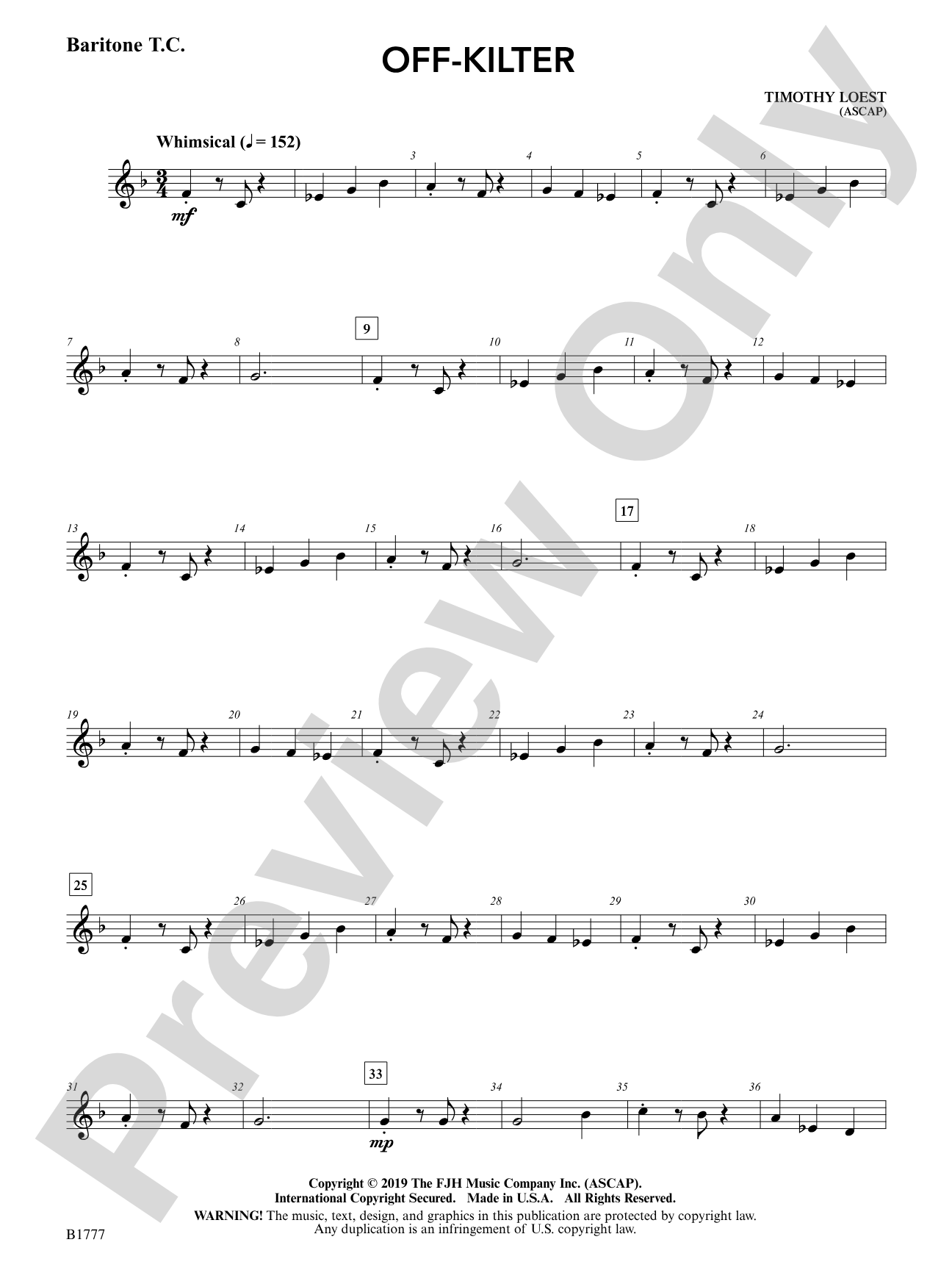 Off-Kilter: Baritone T.C.