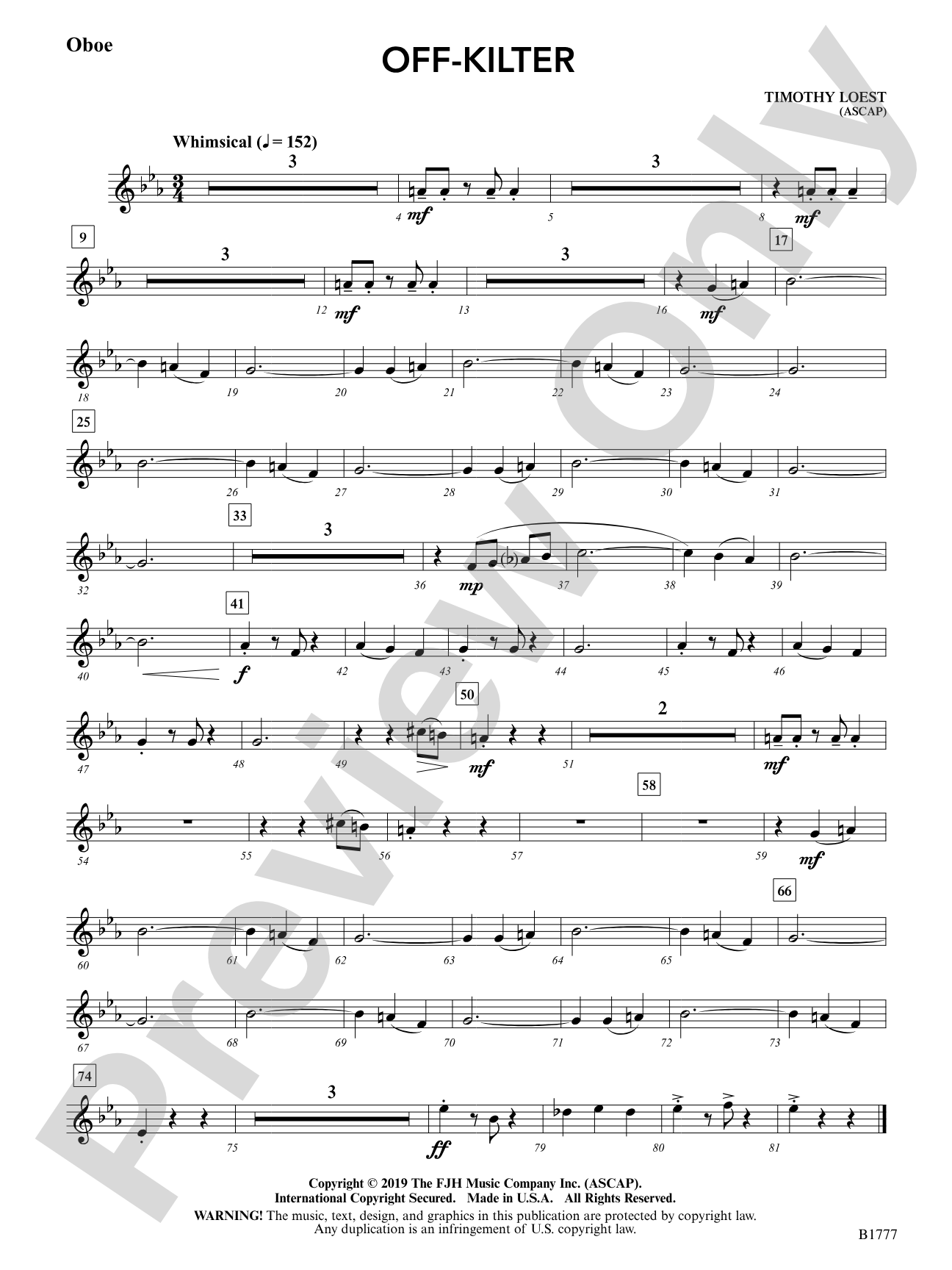 Off-Kilter: Oboe