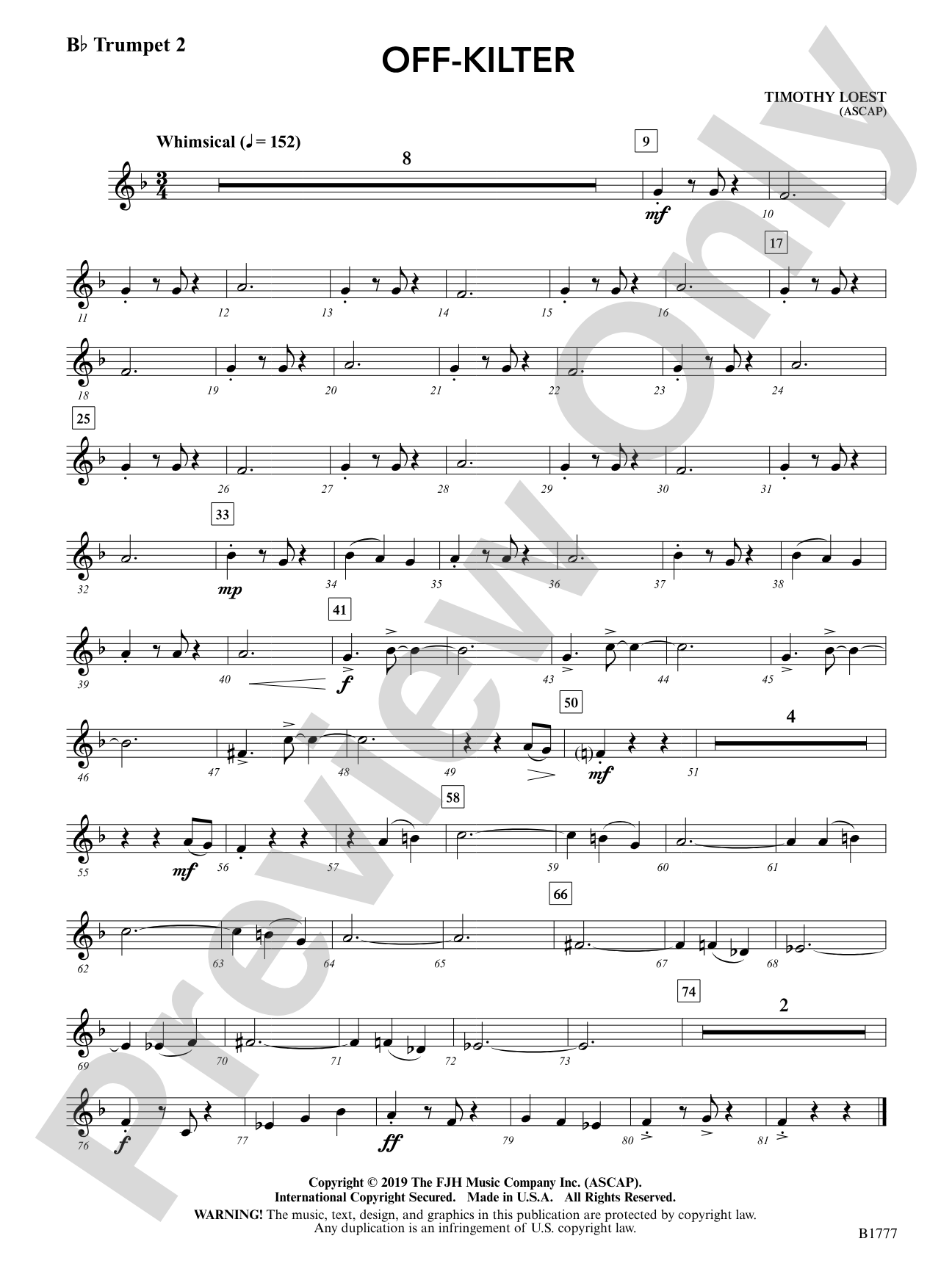 Off-Kilter: B-flat Trumpet 2