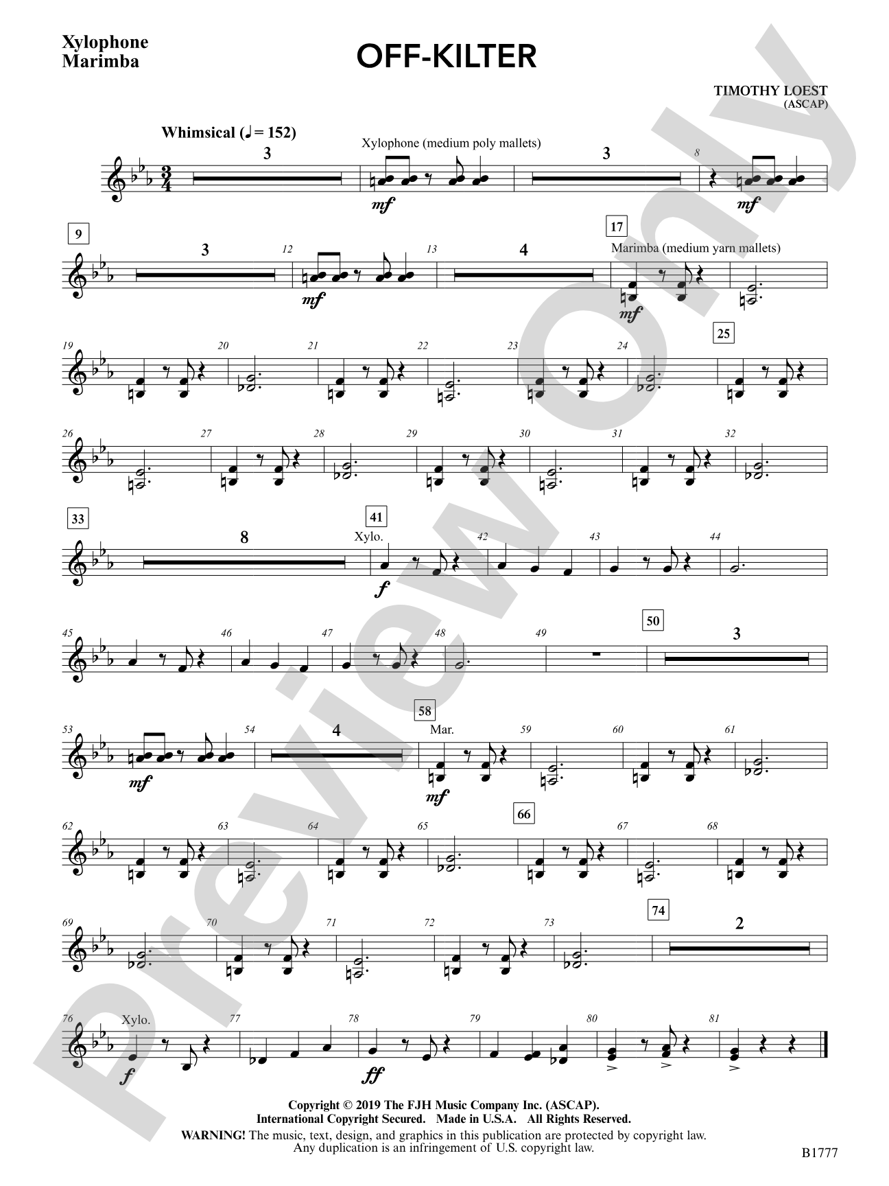 Off-Kilter: Xylophone / Marimba