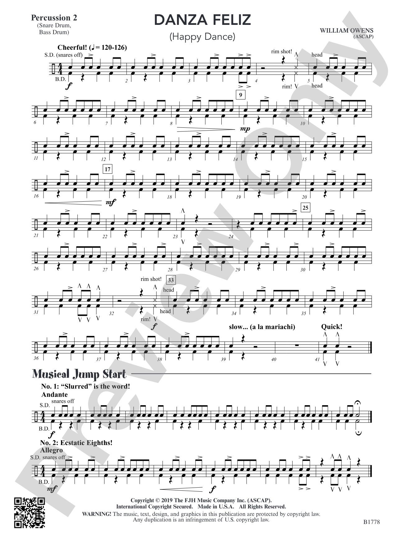 Danza Feliz: Percussion 2