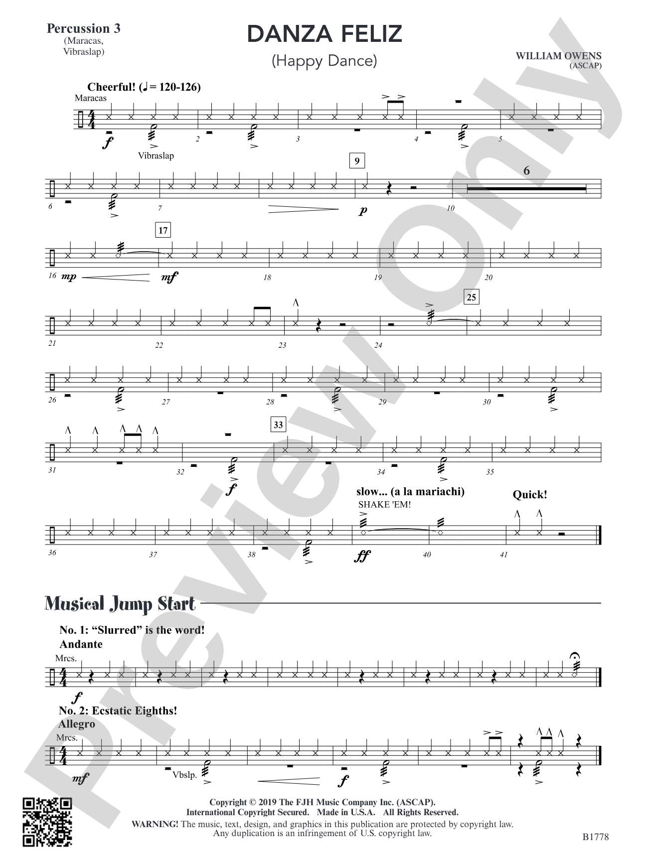 Danza Feliz: Percussion 3