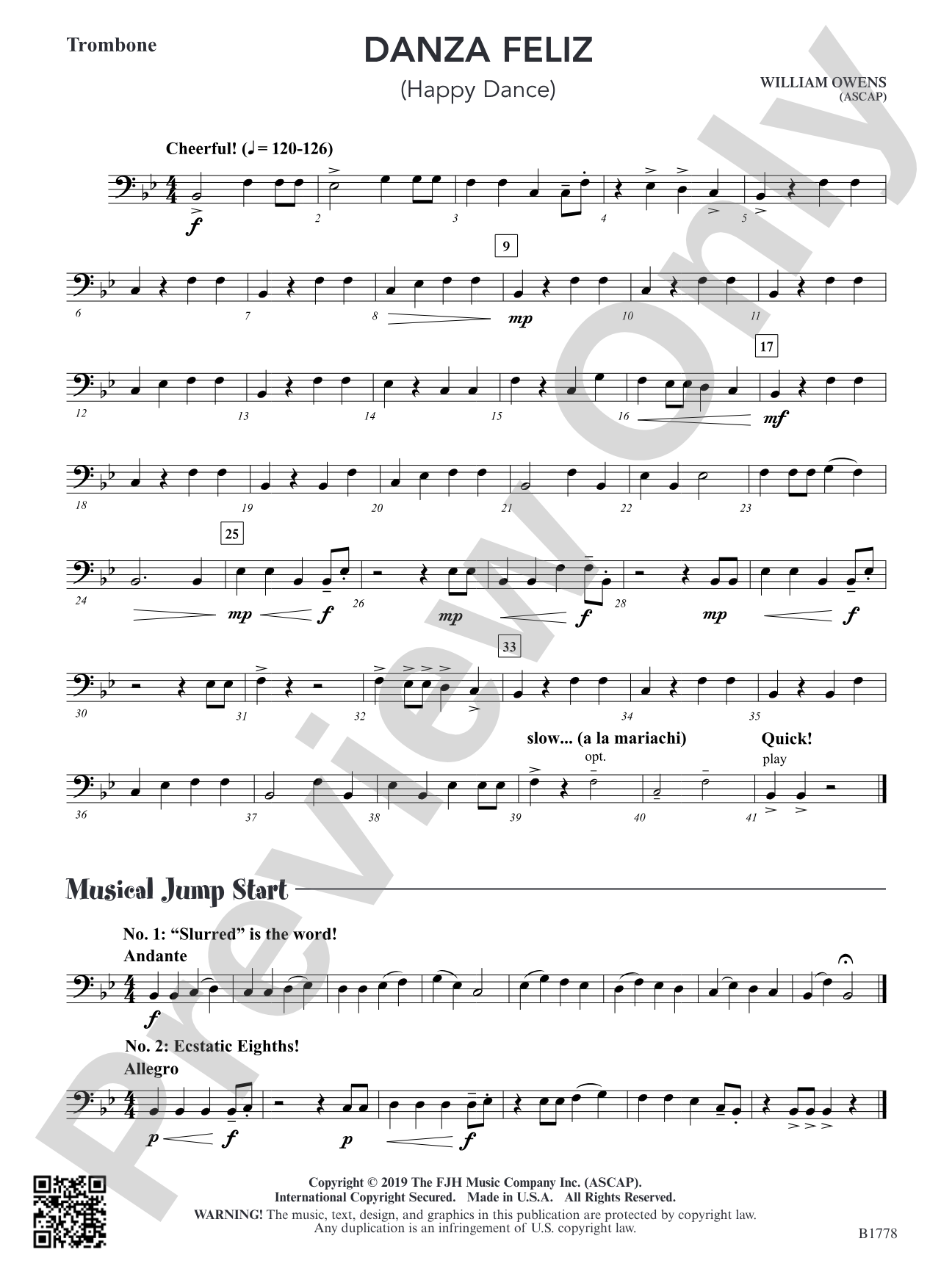 Danza Feliz: Trombone