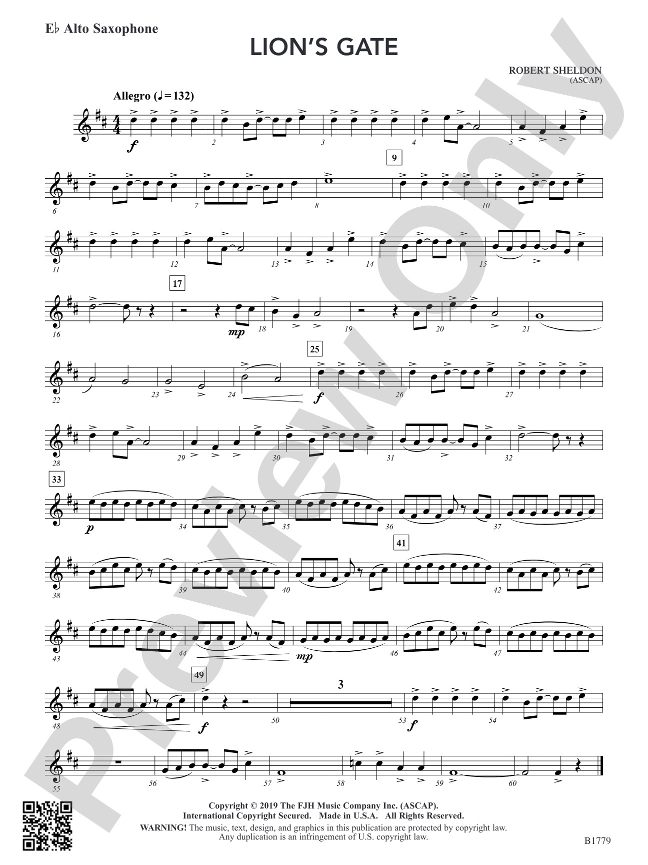 Lion's Gate: E-flat Alto Saxophone