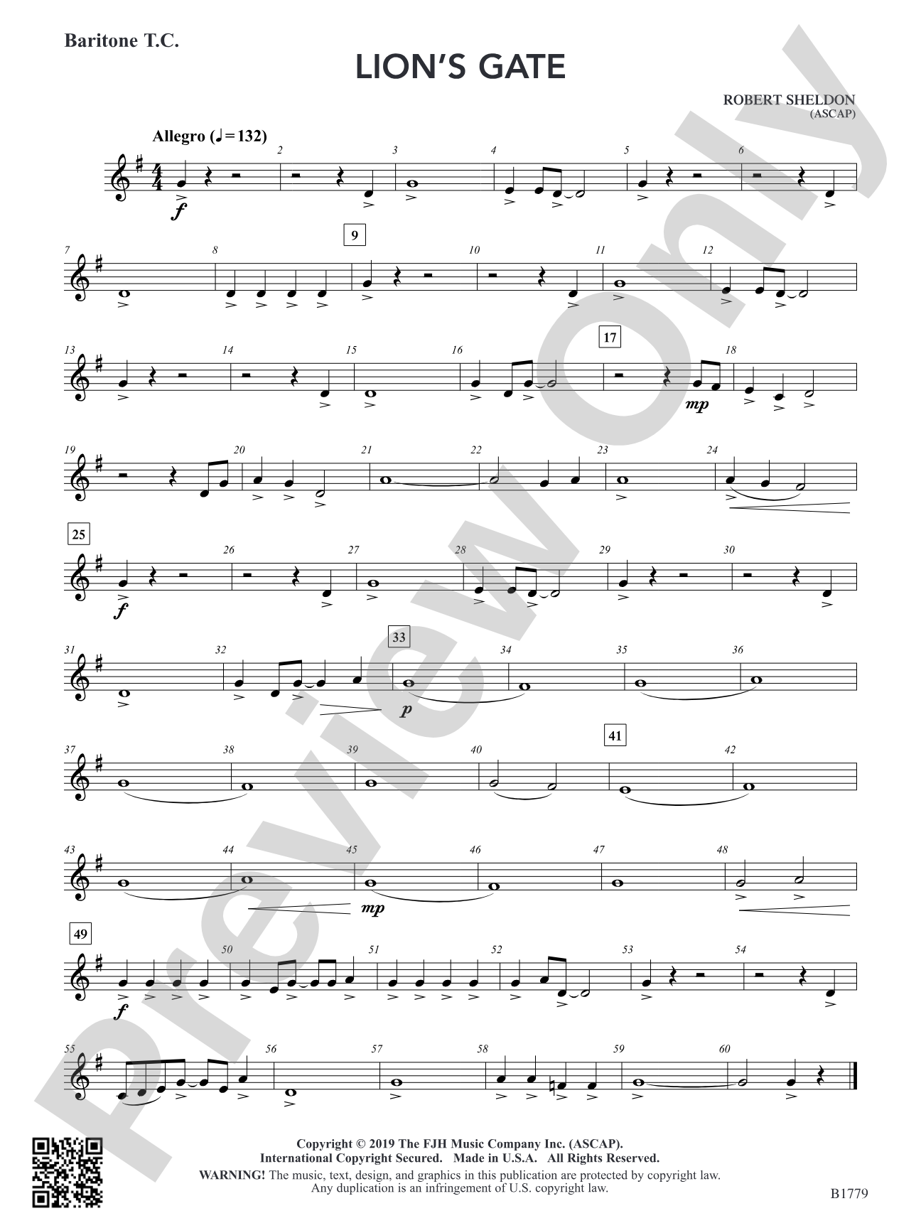 Lion's Gate: Baritone T.C.