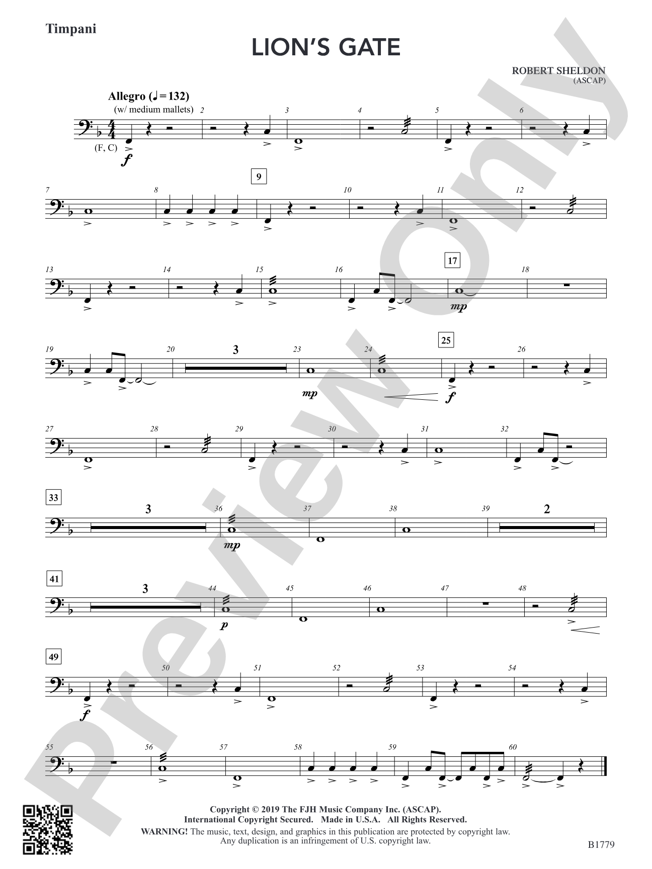 Lion's Gate: Timpani