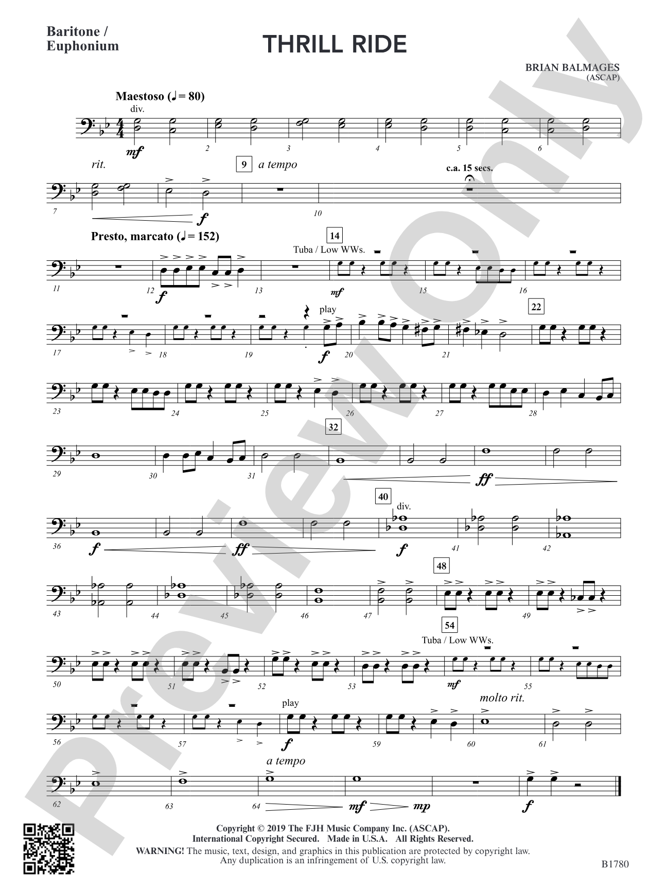 Thrill Ride: Baritone / Euphonium