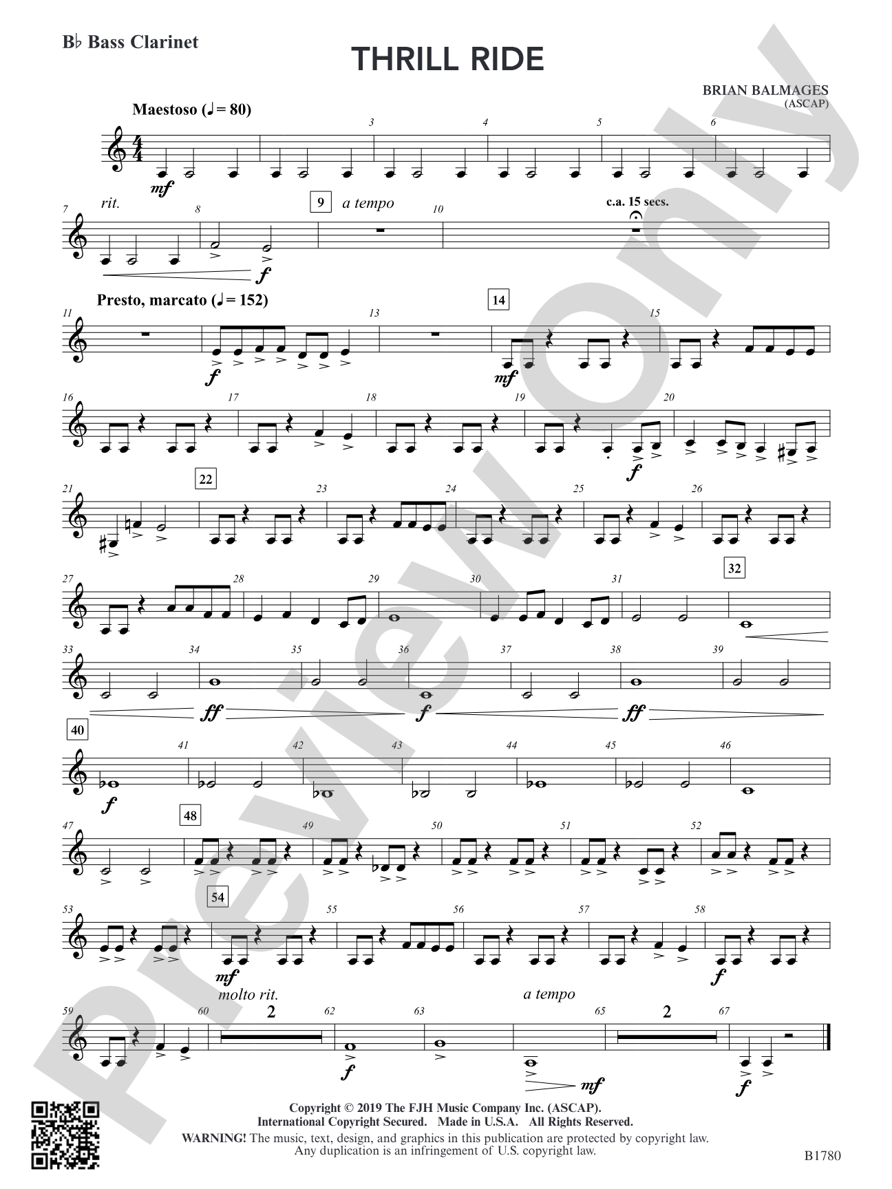 Thrill Ride: B-flat Bass Clarinet