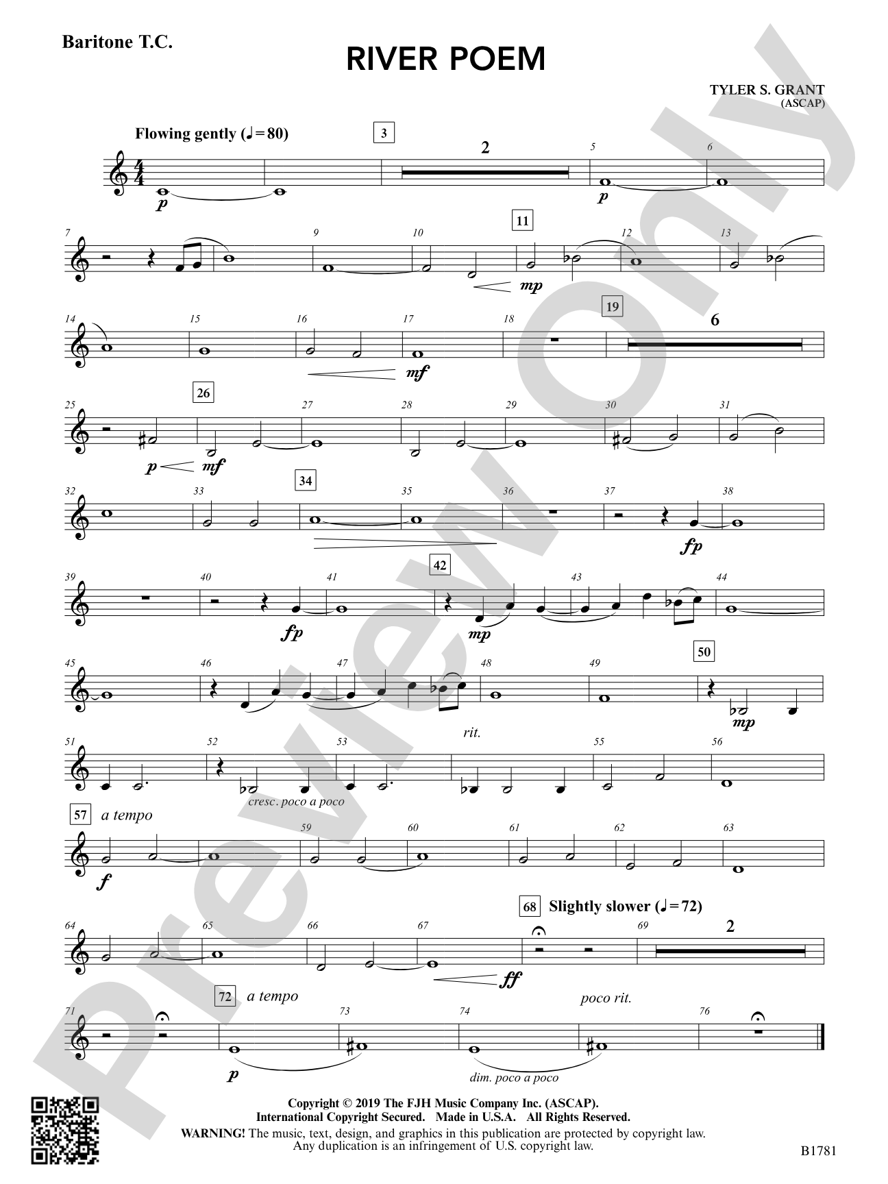 River Poem: Baritone T.C.