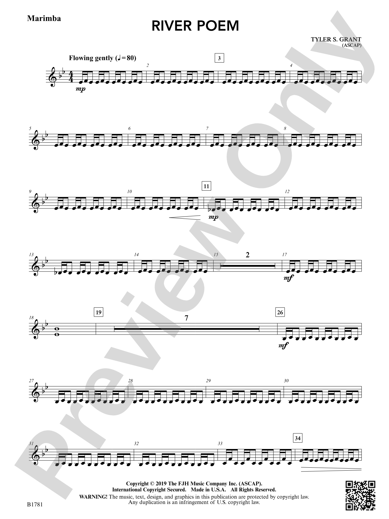 River Poem: Marimba