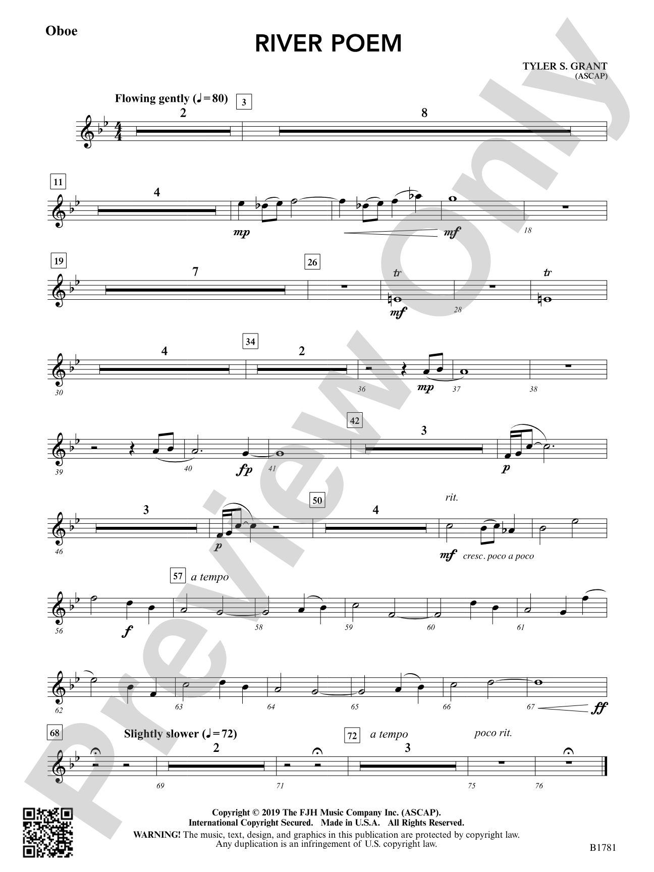 River Poem: Oboe