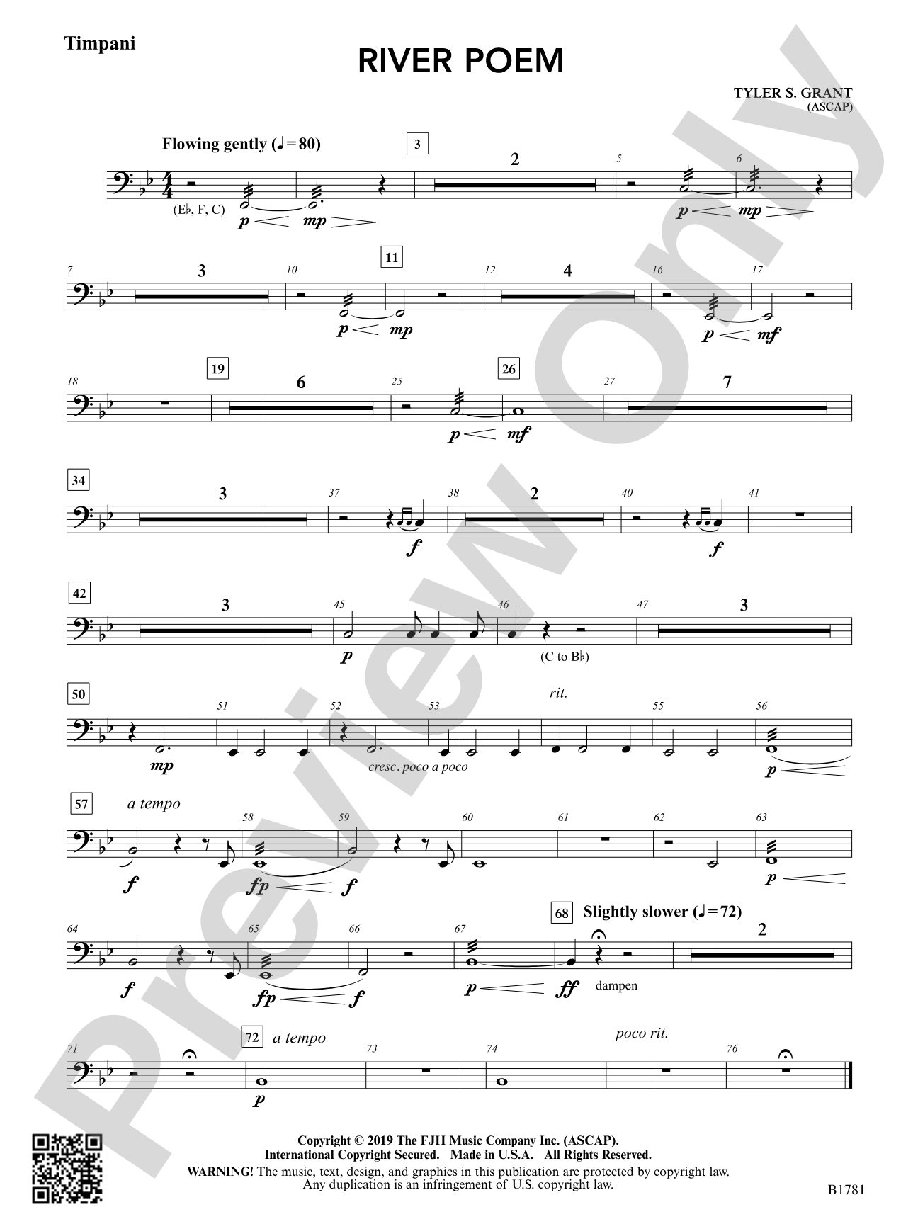 River Poem: Timpani
