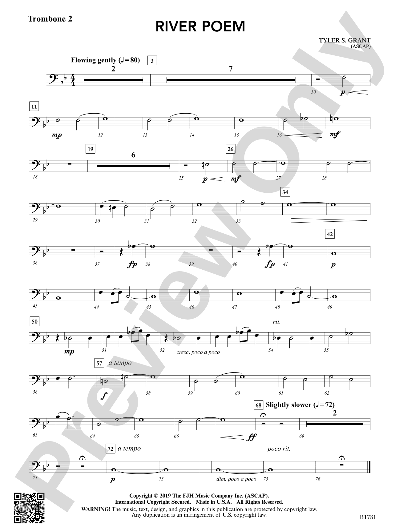 River Poem: Trombone 2