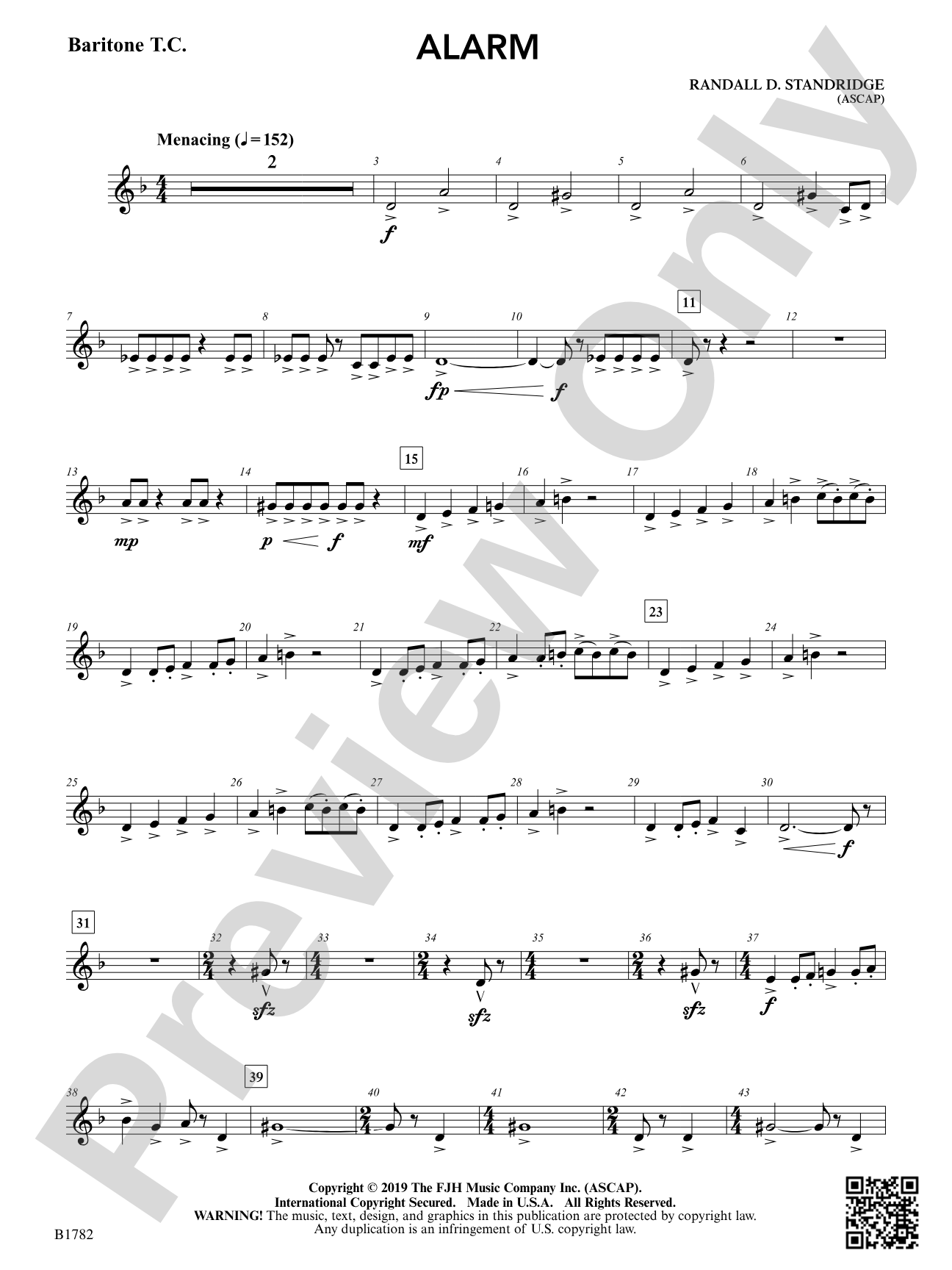 Alarm: Baritone T.C.