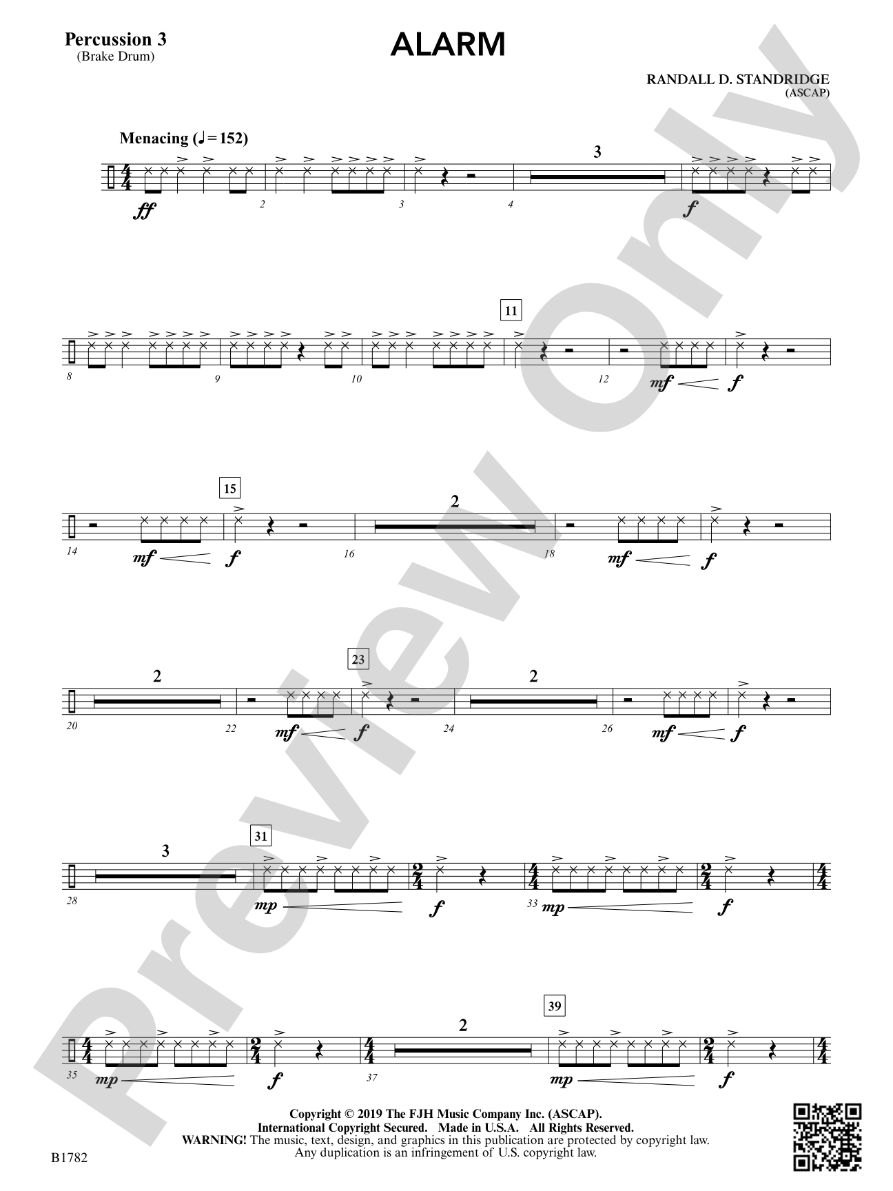 Alarm: Percussion 3