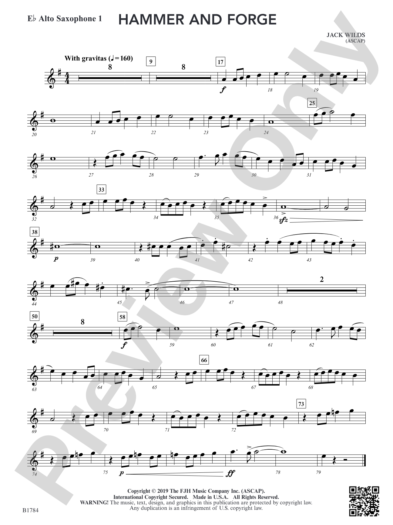 Hammer and Forge: E-flat Alto Saxophone 1