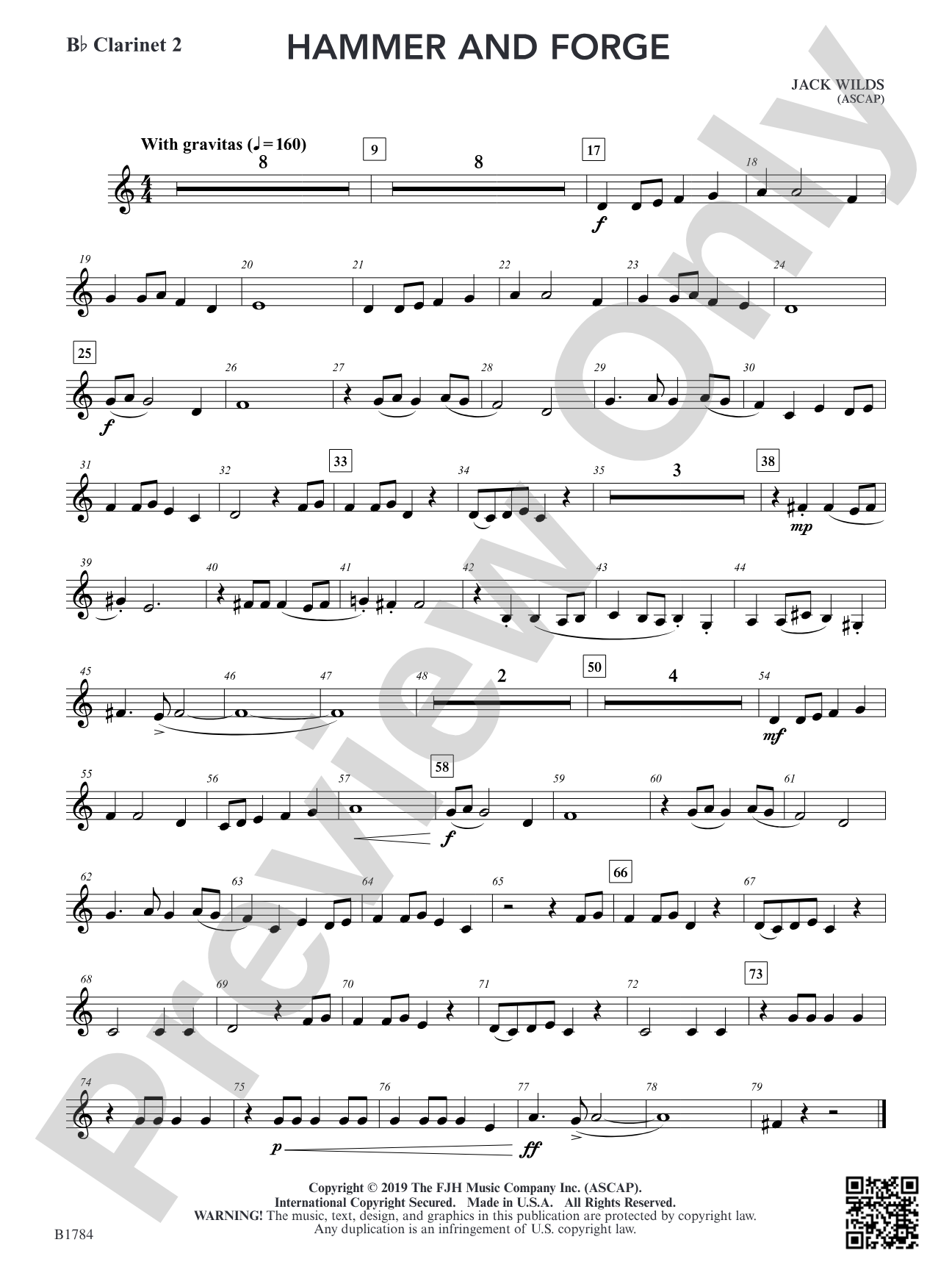 Hammer and Forge: B-flat Clarinet 2