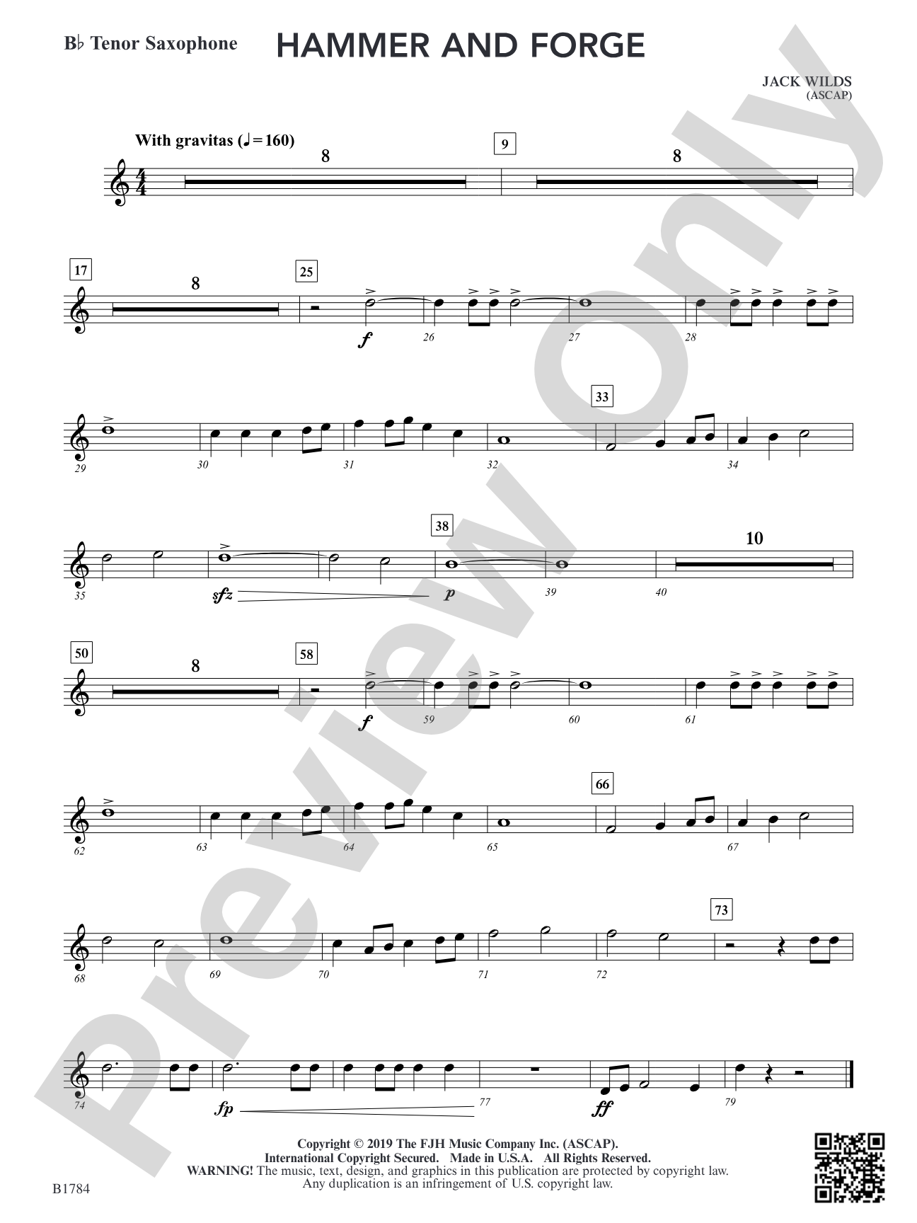 Hammer and Forge: B-flat Tenor Saxophone