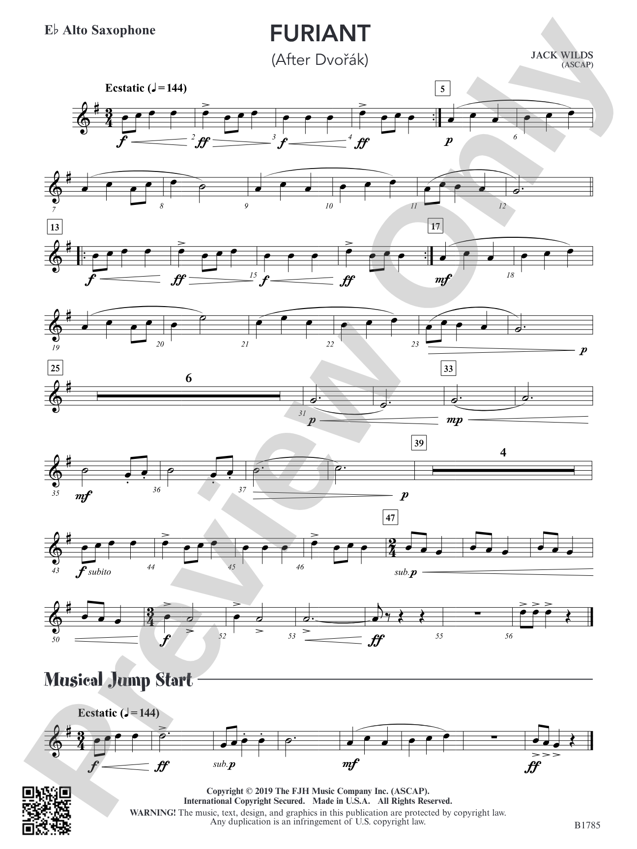 Furiant: E-flat Alto Saxophone