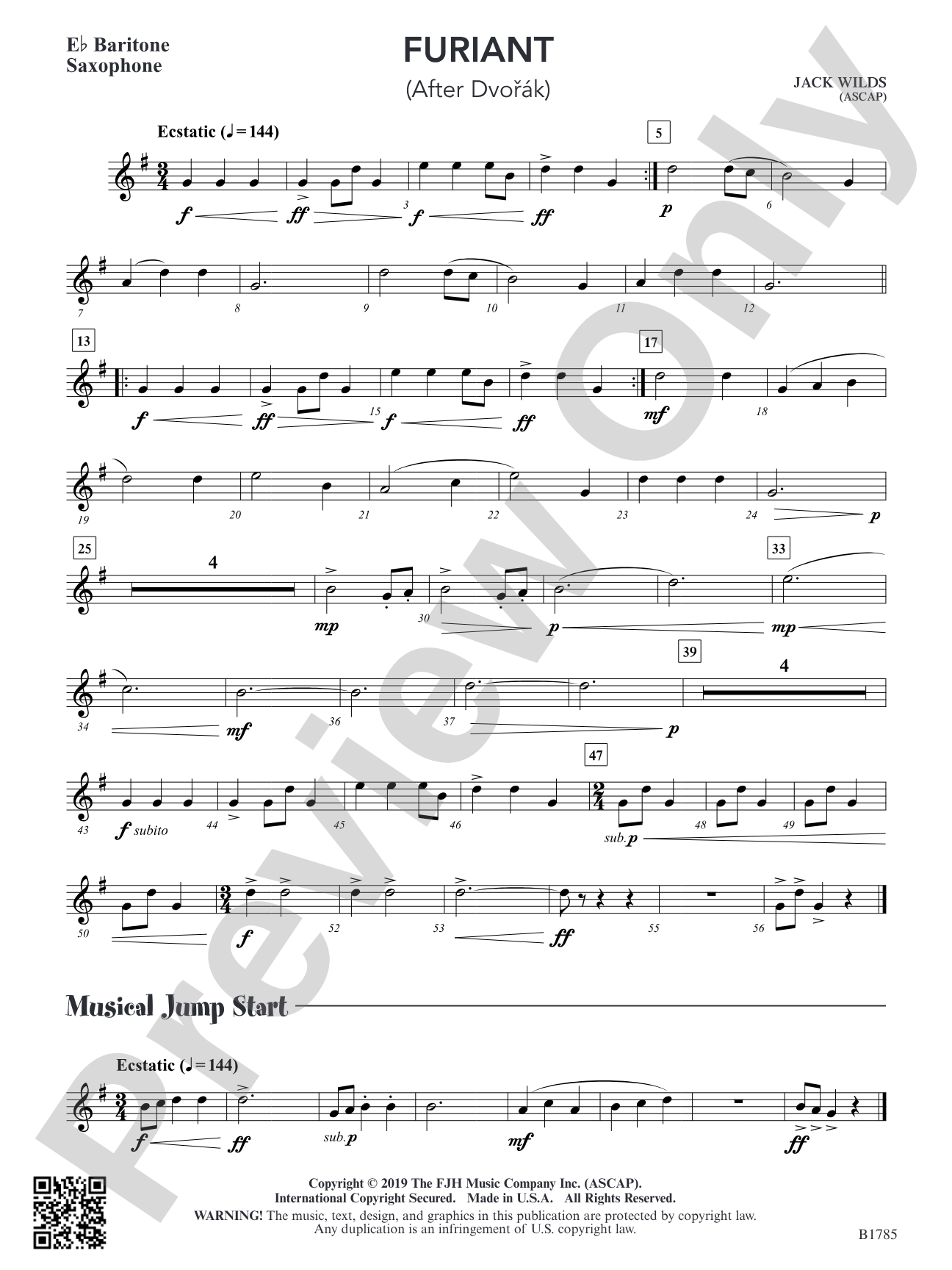Furiant: E-flat Baritone Saxophone