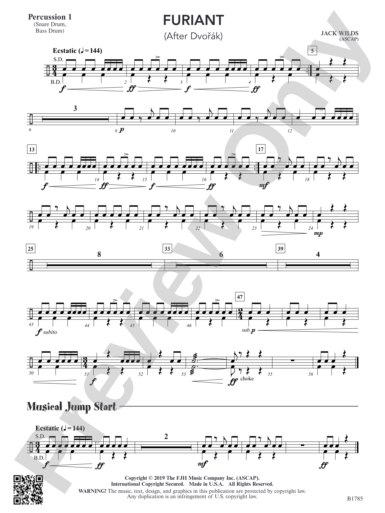 Furiant: Percussion 1