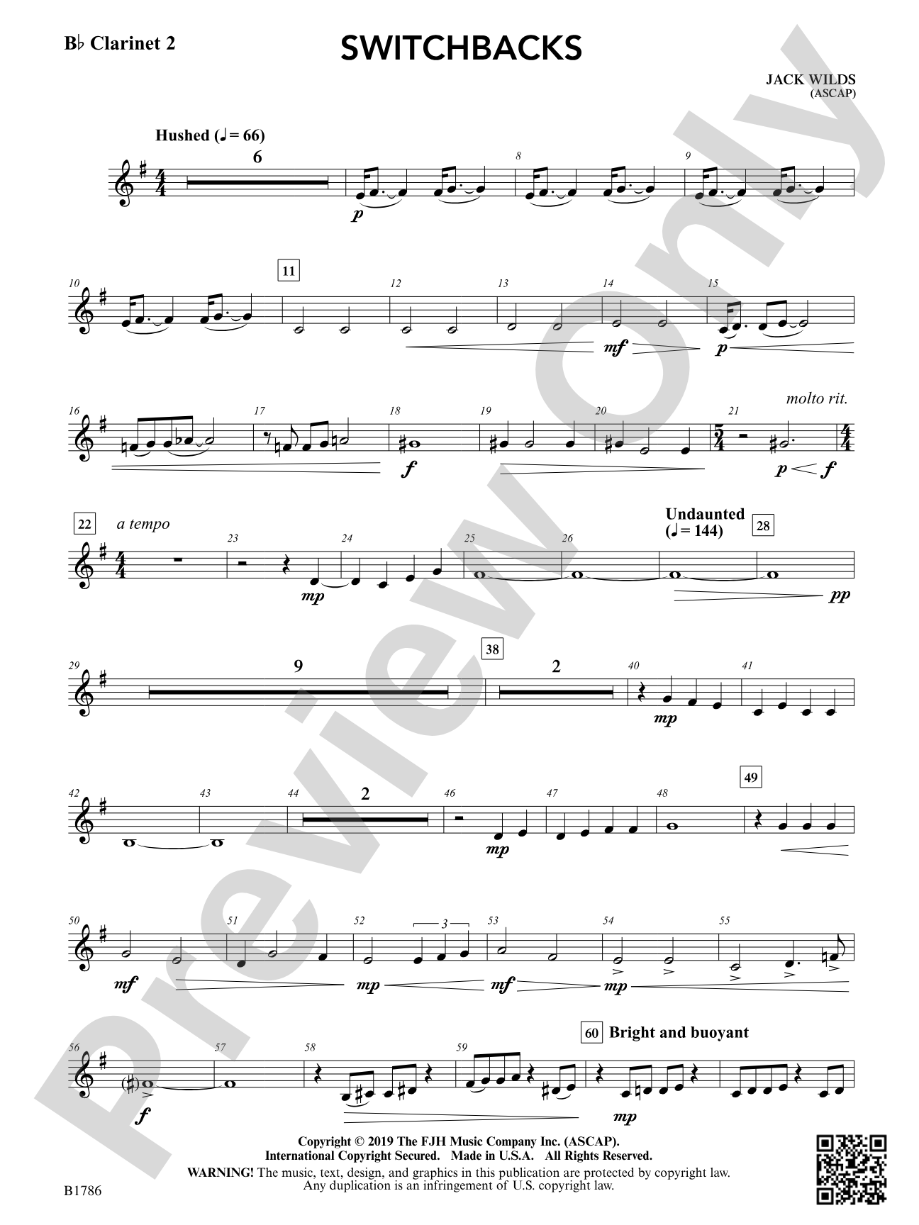Switchbacks: B-flat Clarinet 2
