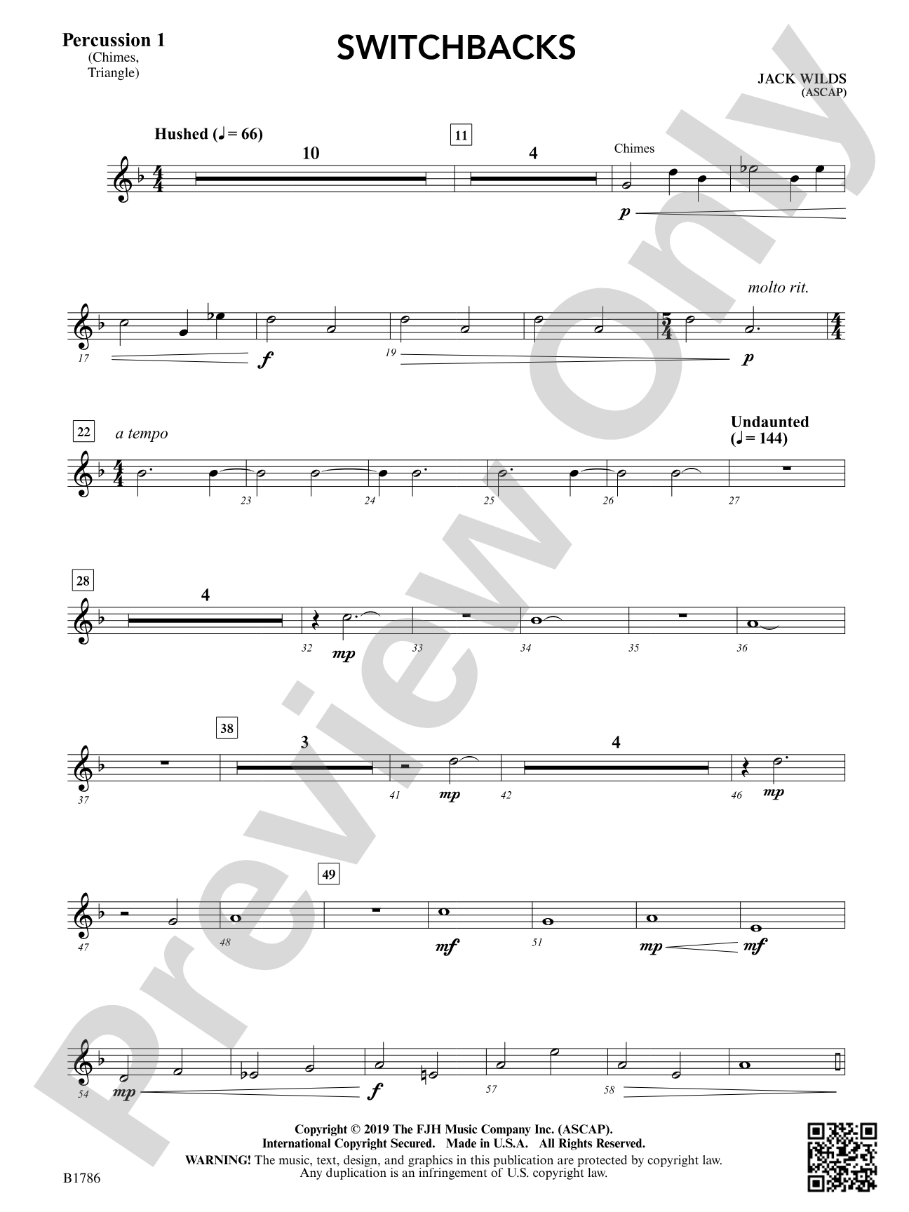 Switchbacks: Percussion 1