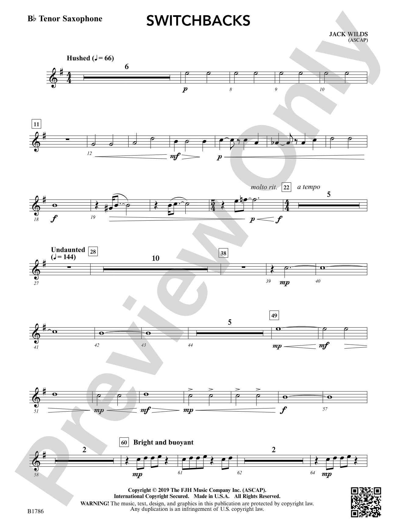 Switchbacks: B-flat Tenor Saxophone