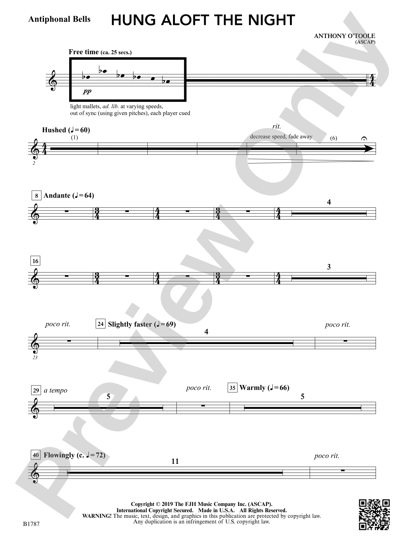 hung aloft the night: Antiphonal Bells