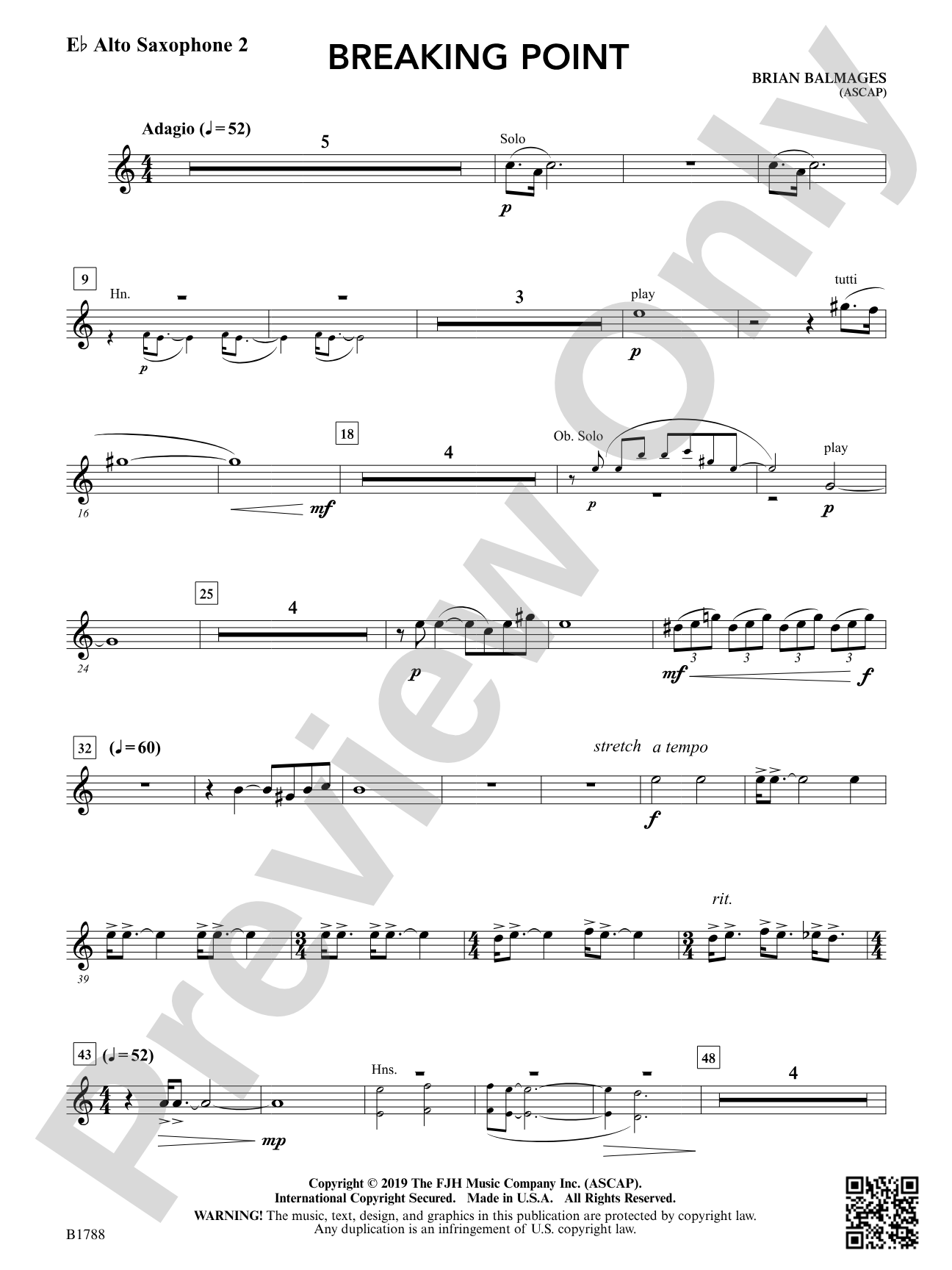 Breaking Point: E-flat Alto Saxophone 2