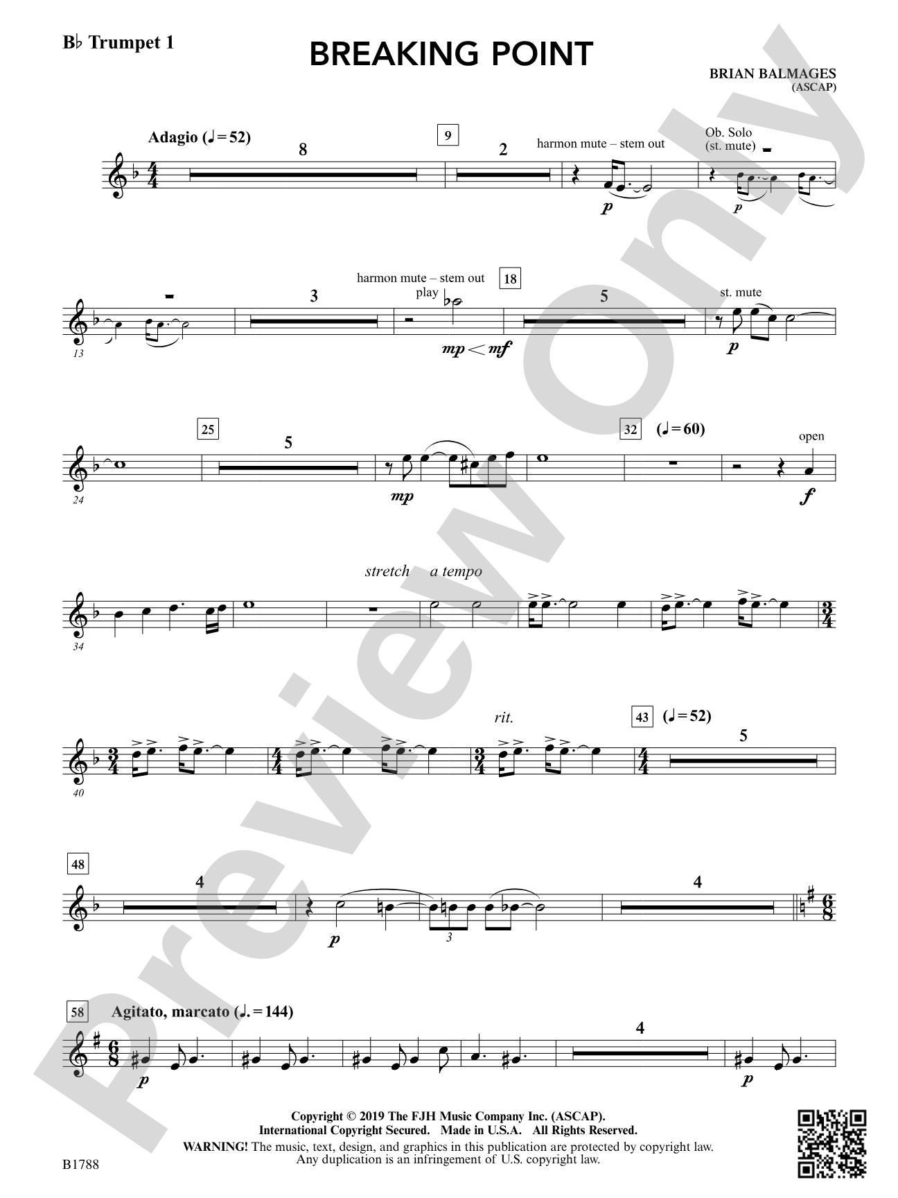 Breaking Point: B-flat Trumpet 1