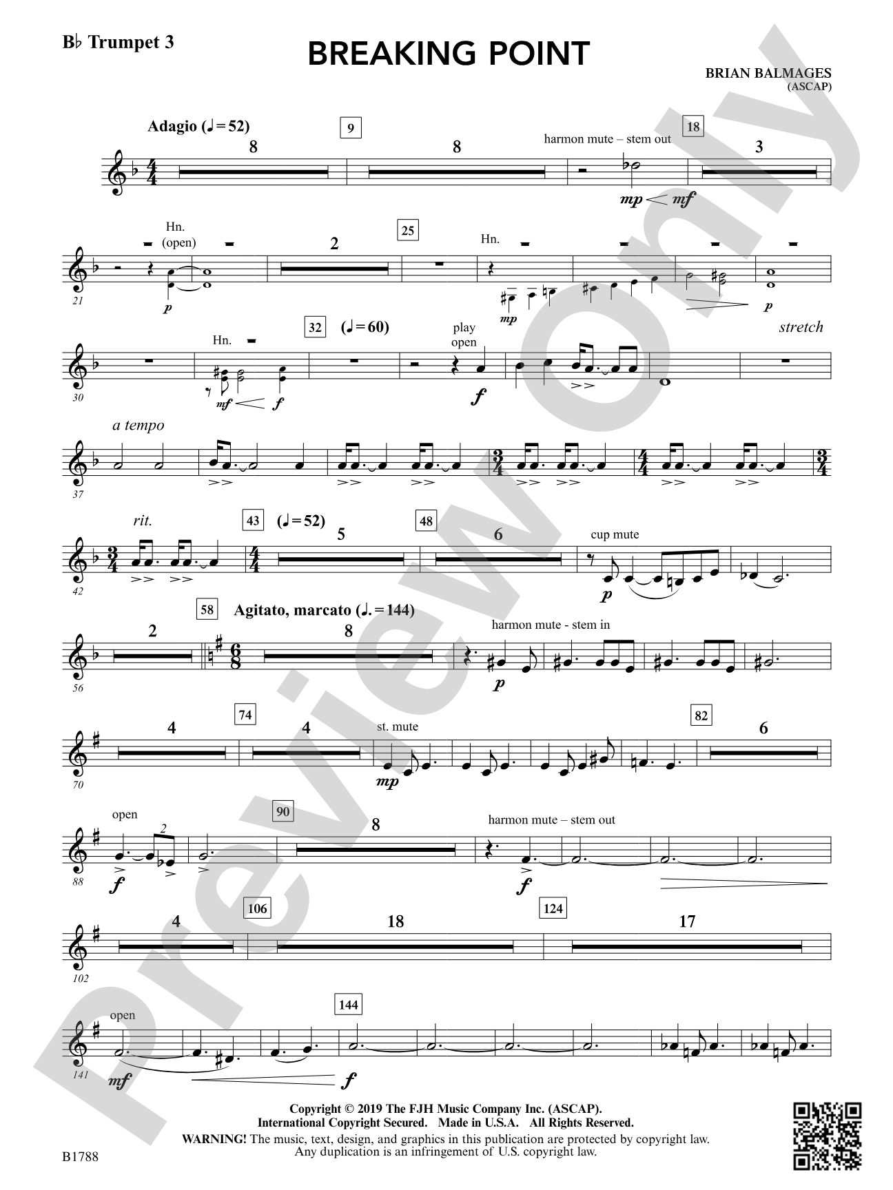 Breaking Point: B-flat Trumpet 3
