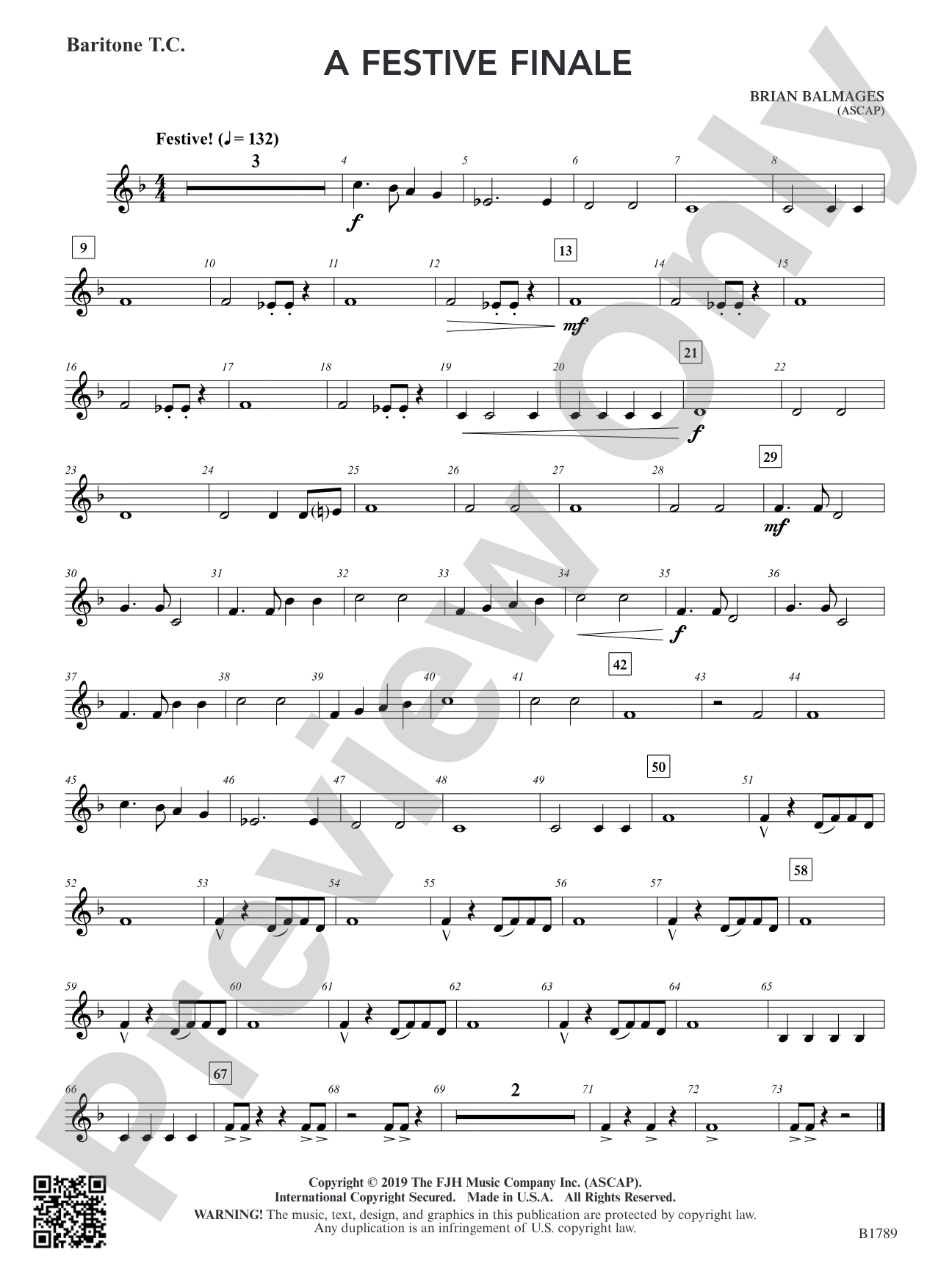 A Festive Finale: Baritone T.C.