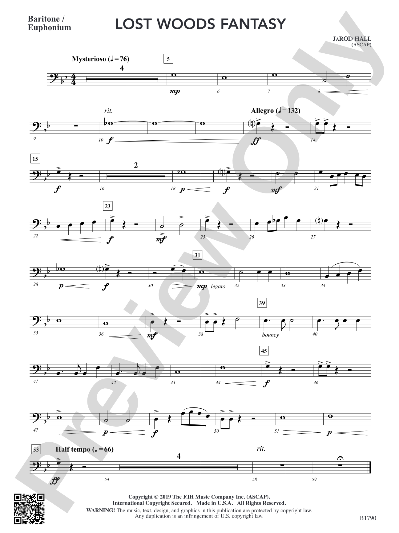 Lost Woods Fantasy: Baritone / Euphonium