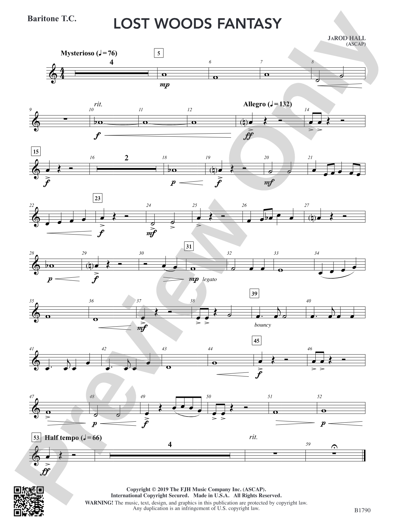 Lost Woods Fantasy: Baritone T.C.