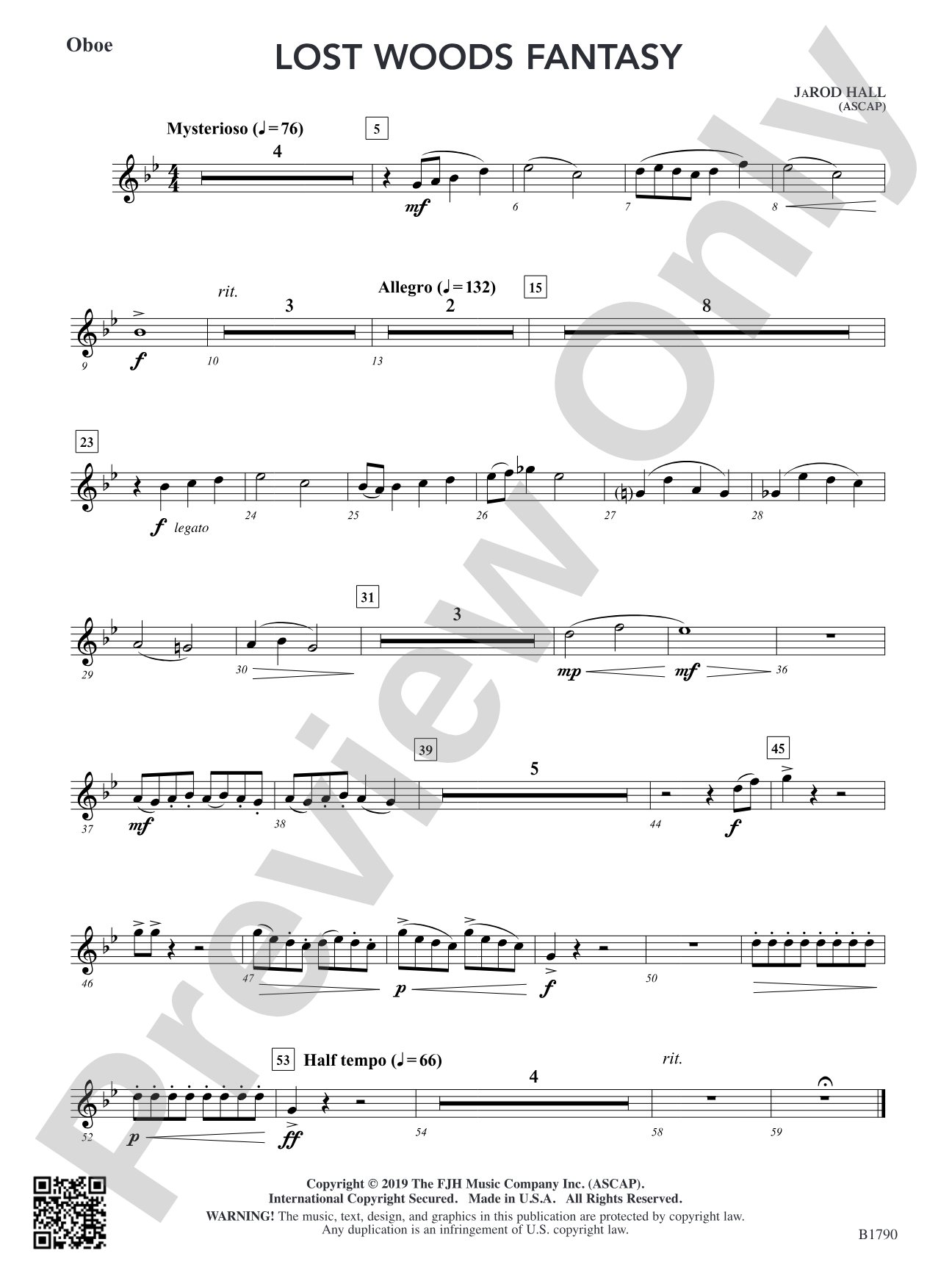 Lost Woods Fantasy: Oboe