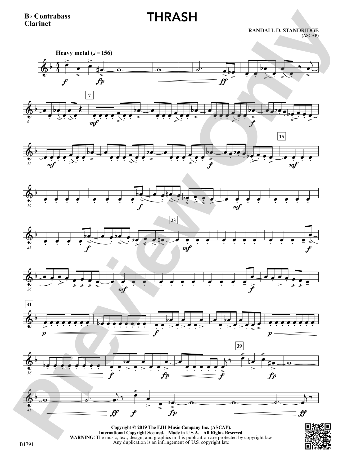 Thrash: B-flat Contrabass Clarinet