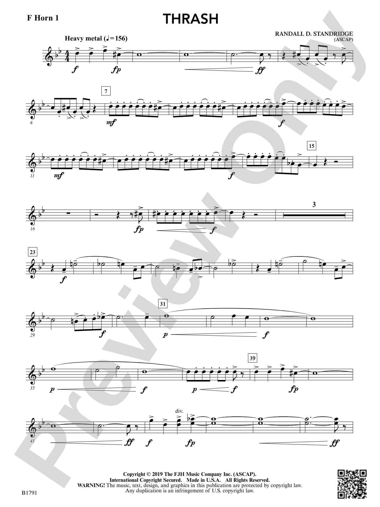 Thrash: F Horn 1