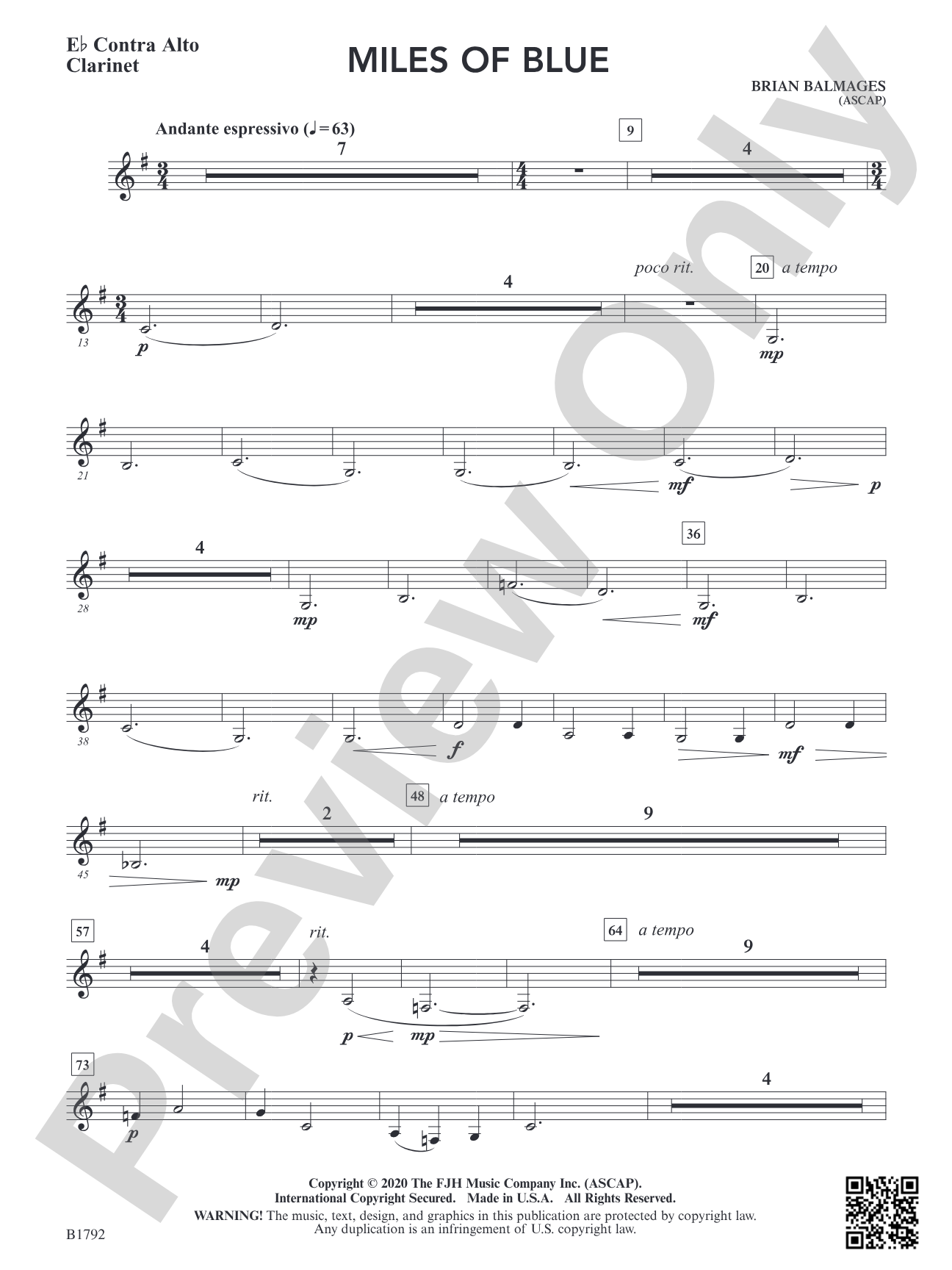Miles of Blue: E-flat Contra Alto Clarinet